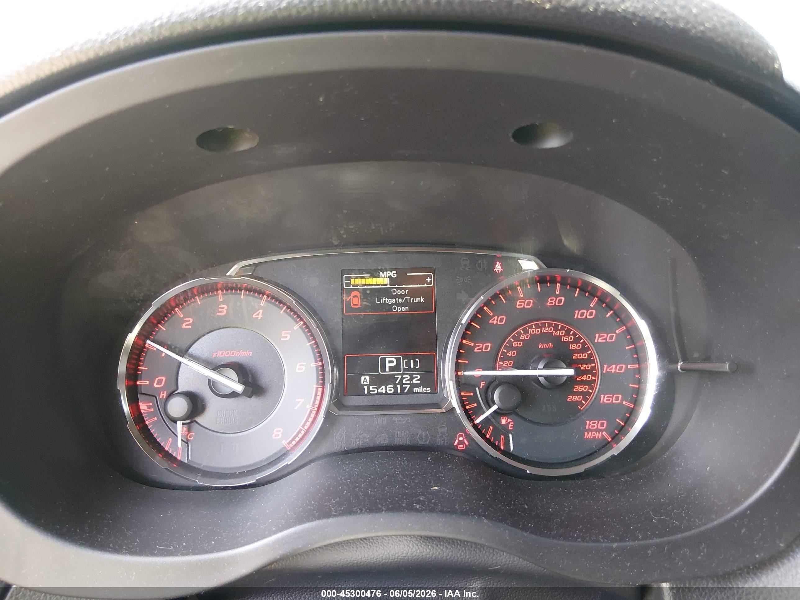 2015 Subaru Wrx Limited Gray vin: JF1VA1G68F8800869