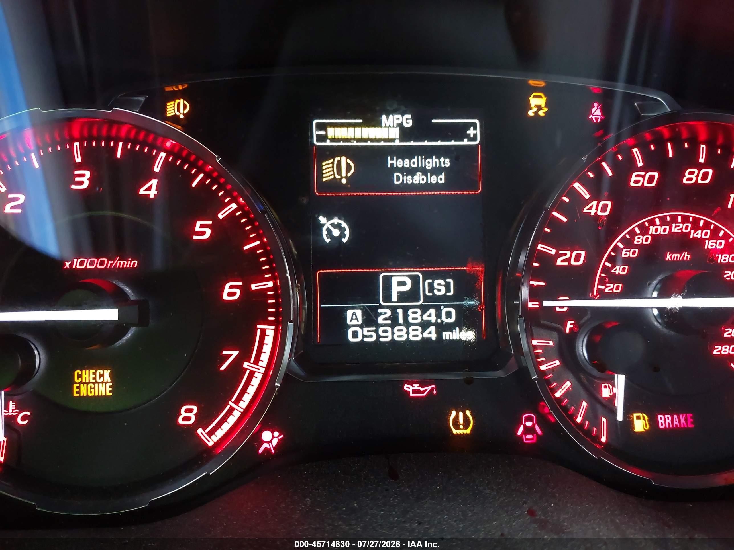 2015 Subaru Wrx Limited Blue vin: JF1VA1G69F8817826