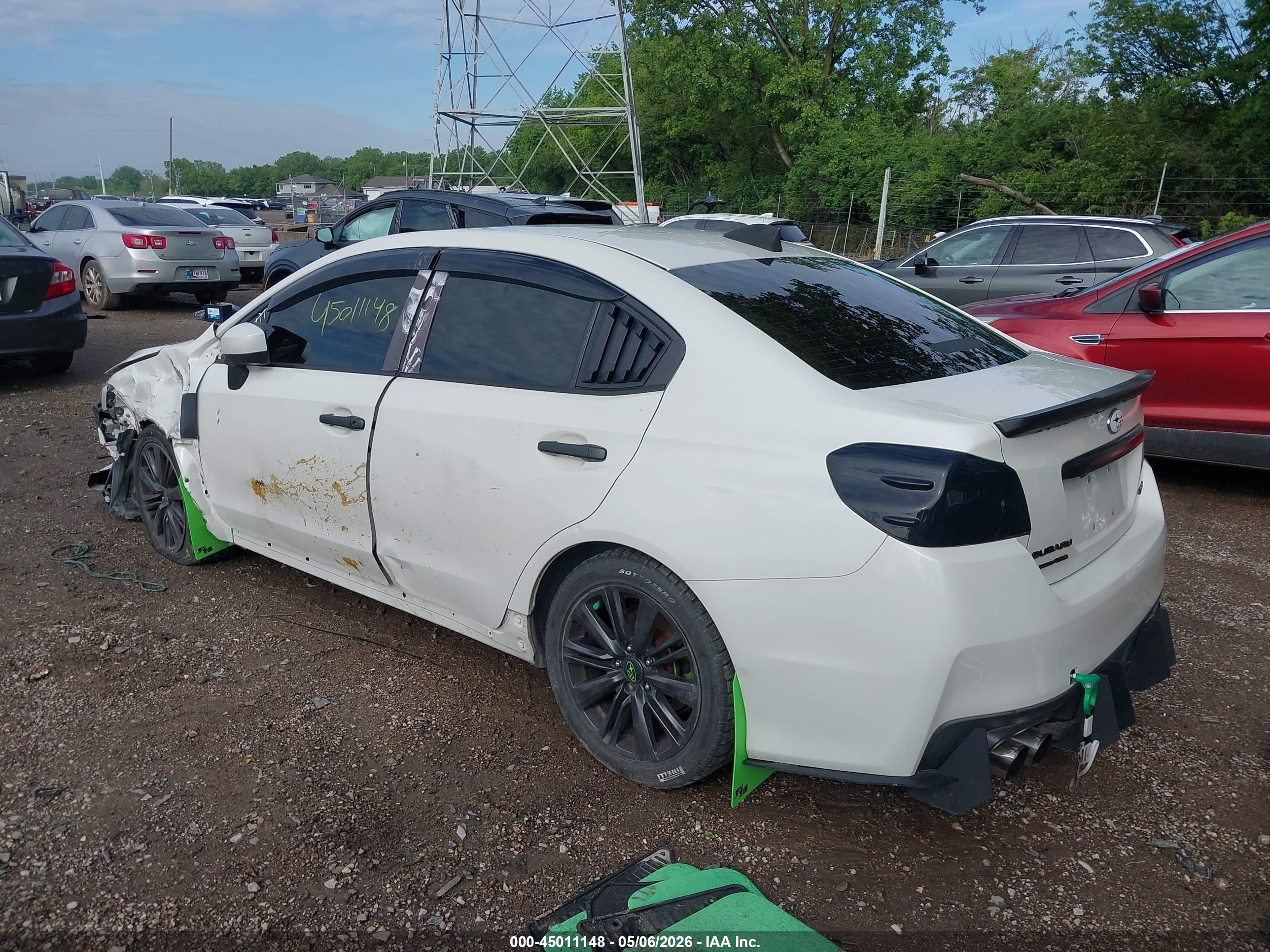 2015 Subaru Wrx Limited White vin: JF1VA1G69F9824690
