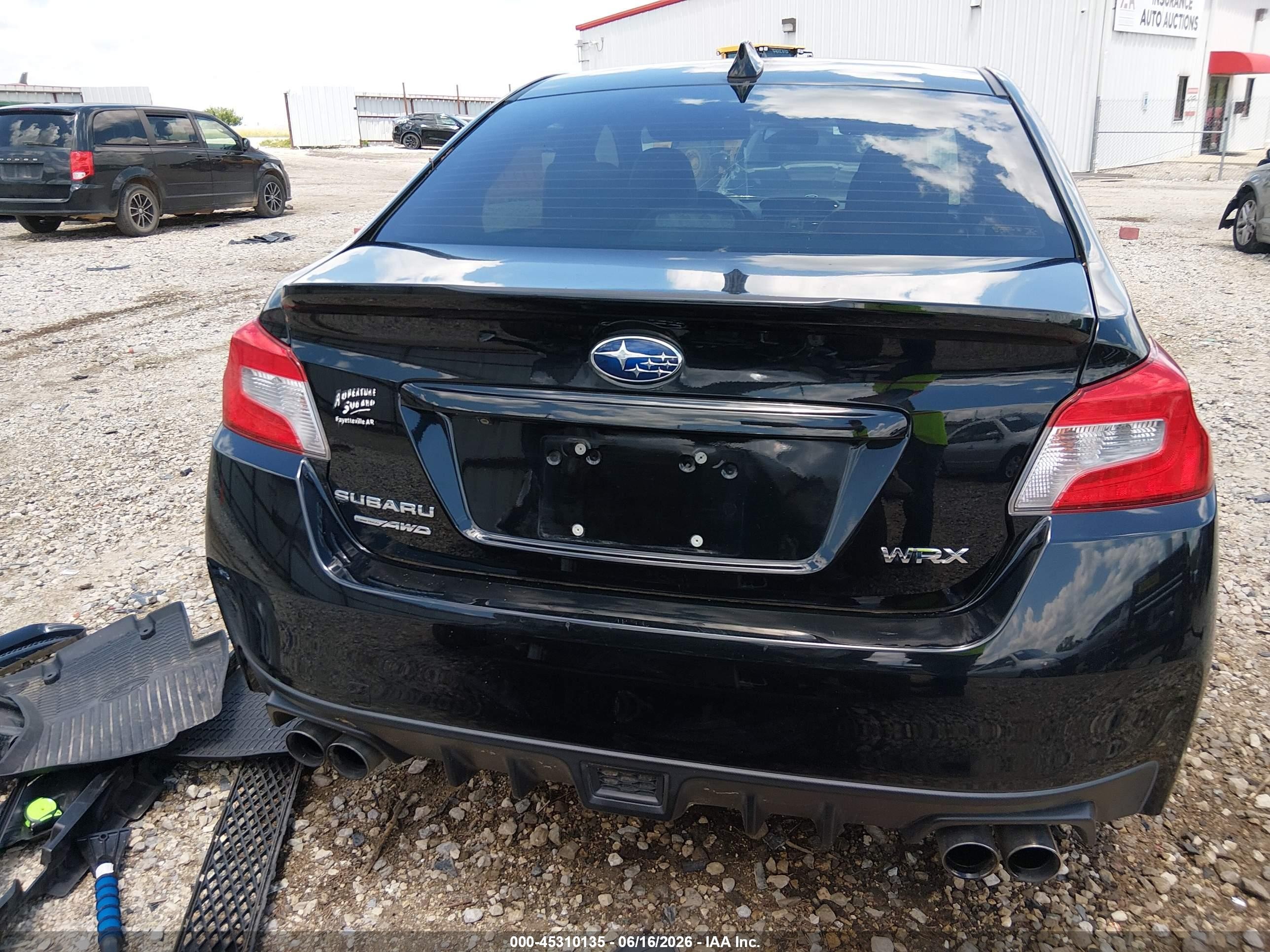 2015 Subaru Wrx Limited Черный vin: JF1VA1G6XF8802025