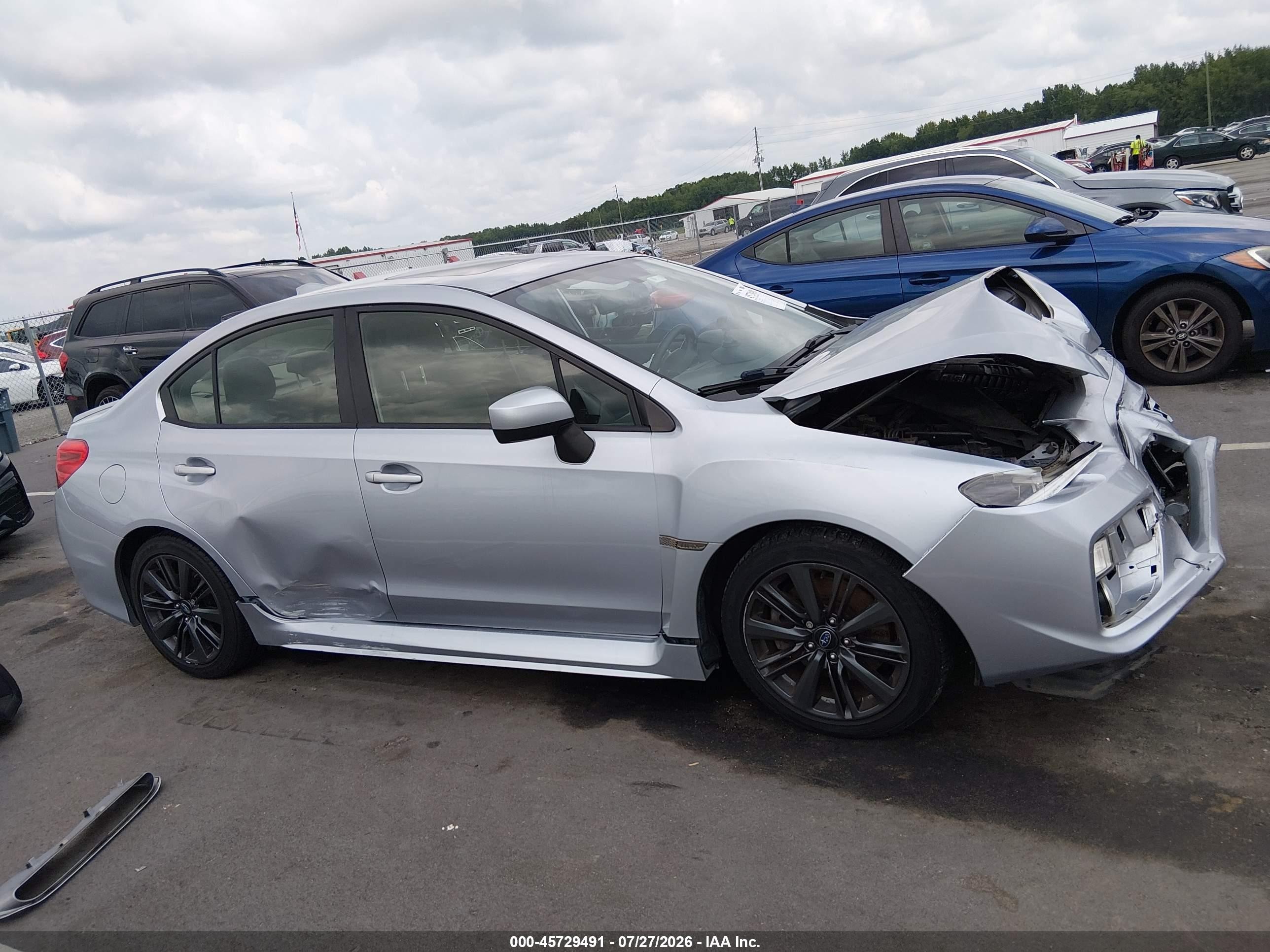2015 Subaru Wrx Limited Silver vin: JF1VA1G6XF8804809