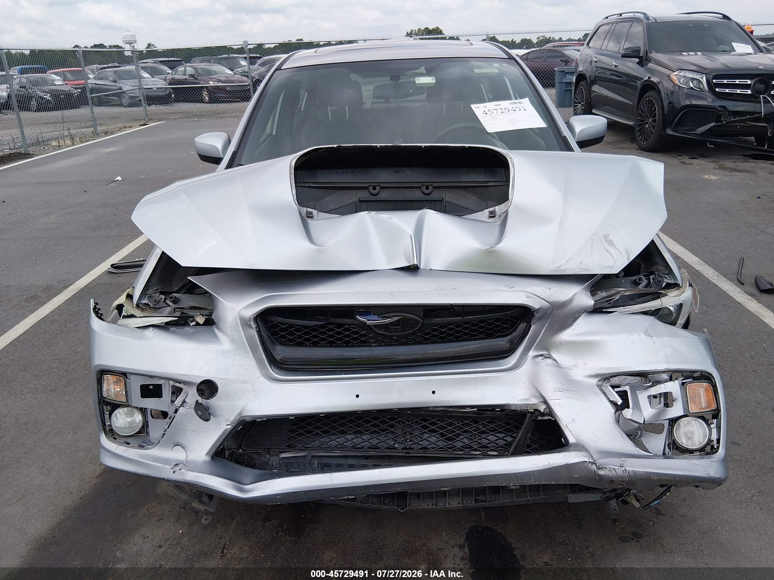 2015 Subaru Wrx Limited Silver vin: JF1VA1G6XF8804809