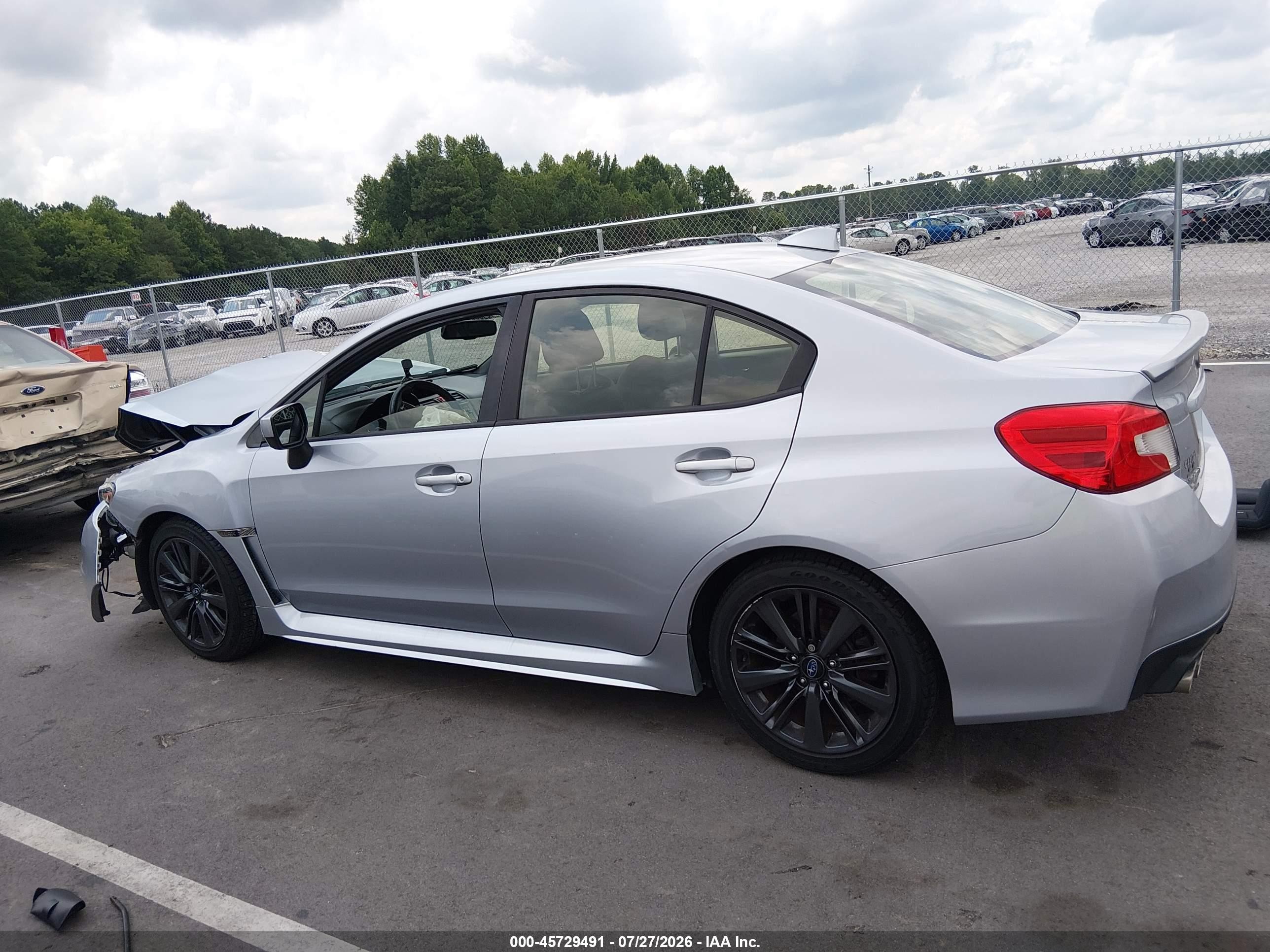 2015 Subaru Wrx Limited Silver vin: JF1VA1G6XF8804809