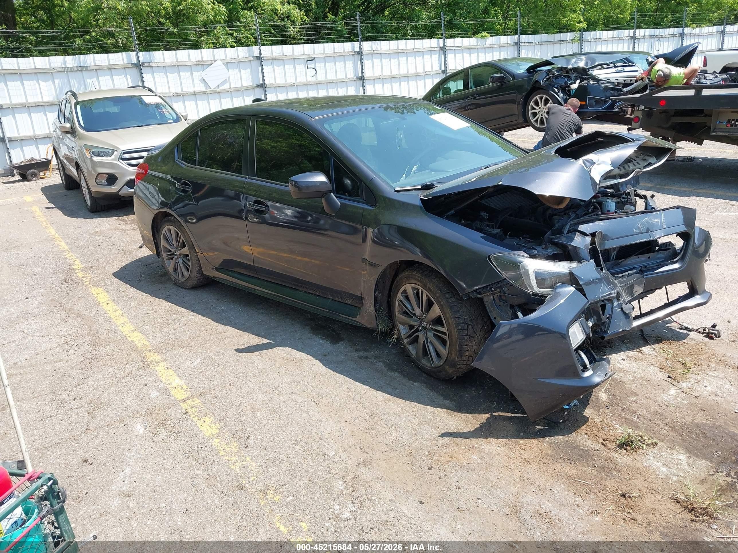2015 Subaru Wrx Limited Black vin: JF1VA1G6XF9818686