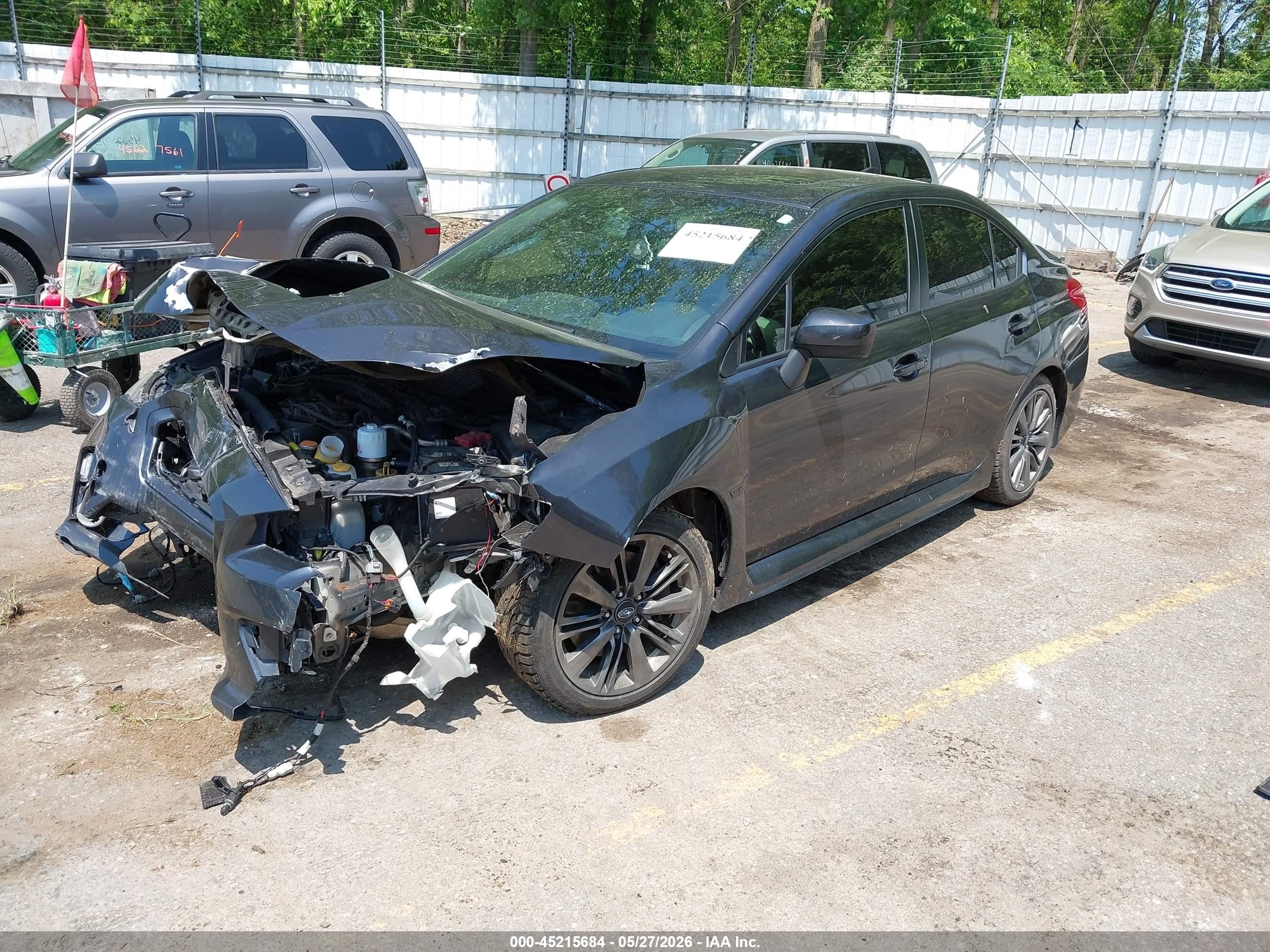 2015 Subaru Wrx Limited Black vin: JF1VA1G6XF9818686
