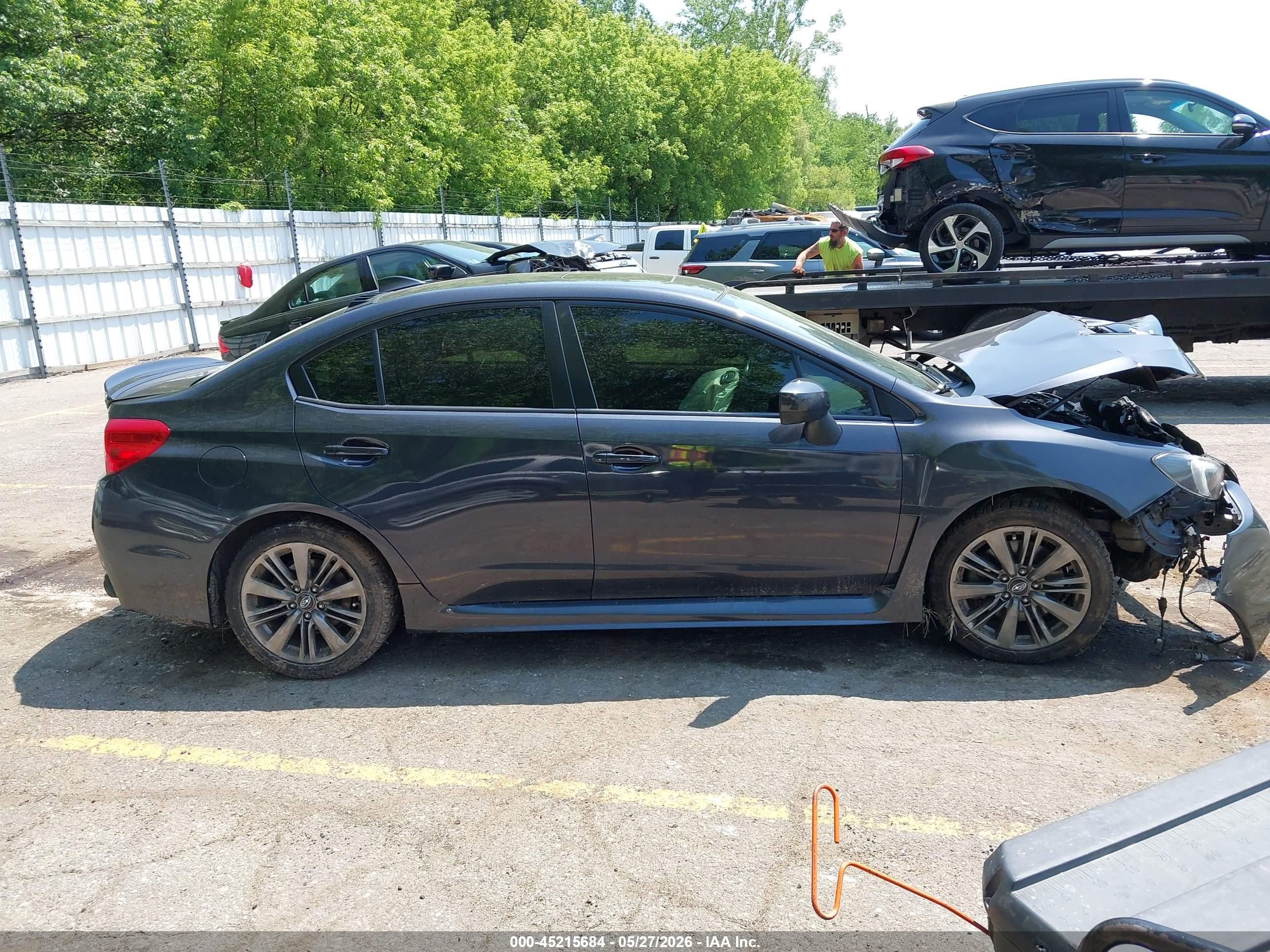 2015 Subaru Wrx Limited Black vin: JF1VA1G6XF9818686