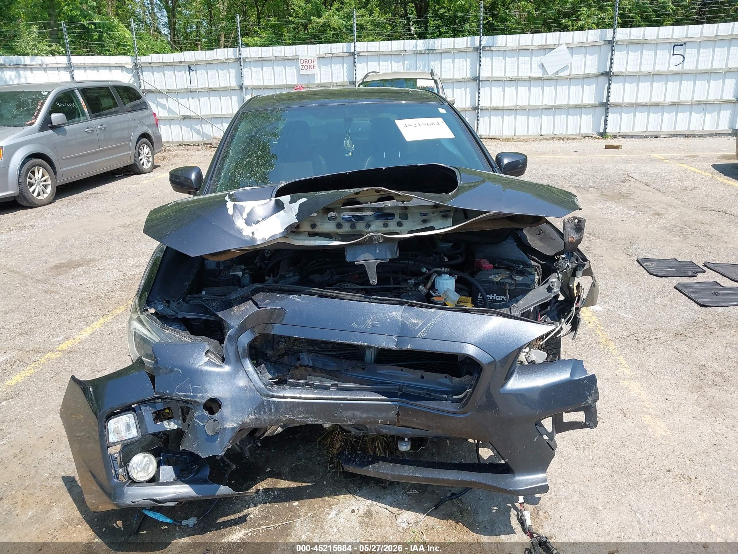 2015 Subaru Wrx Limited Black vin: JF1VA1G6XF9818686