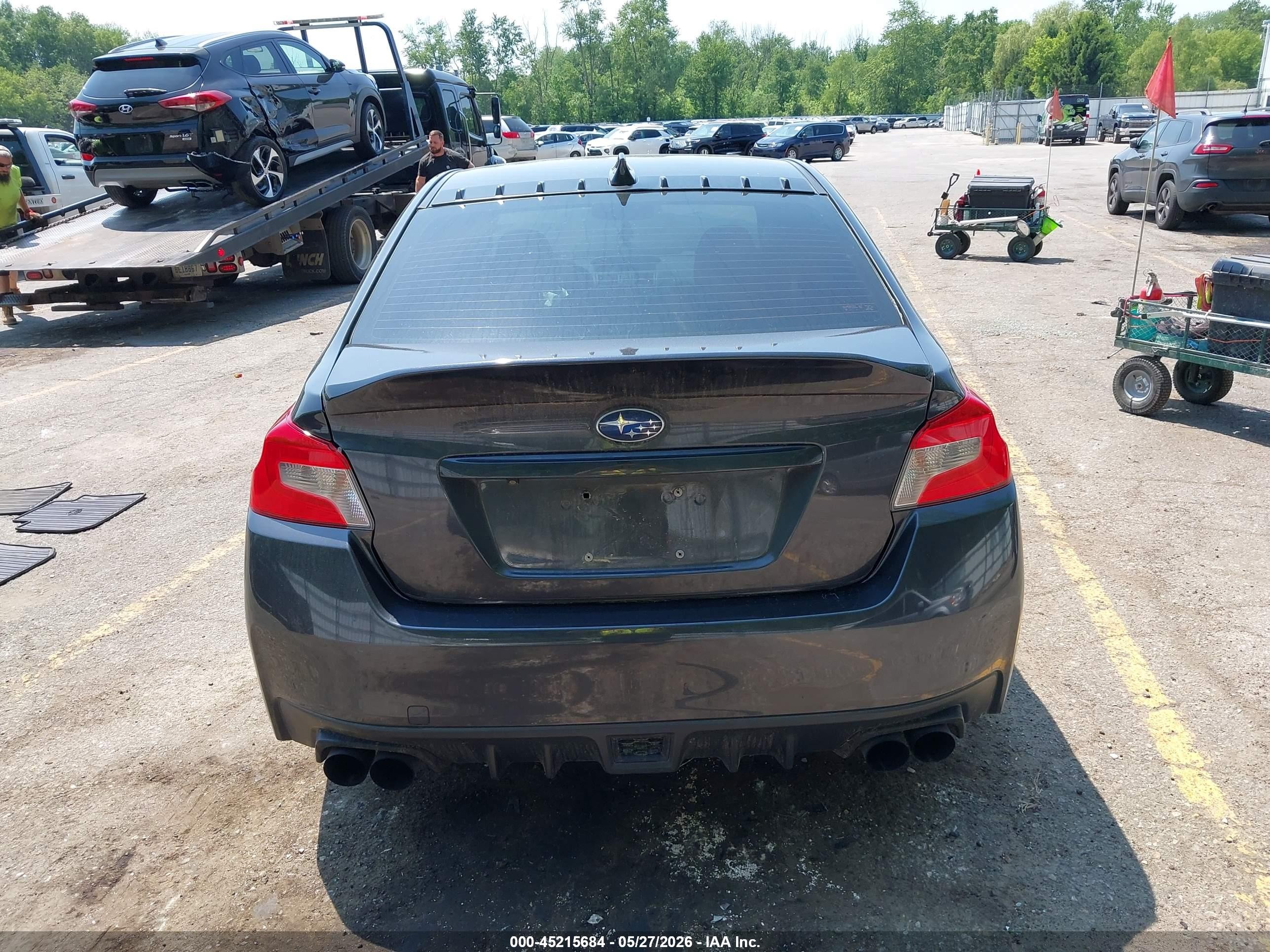2015 Subaru Wrx Limited Black vin: JF1VA1G6XF9818686