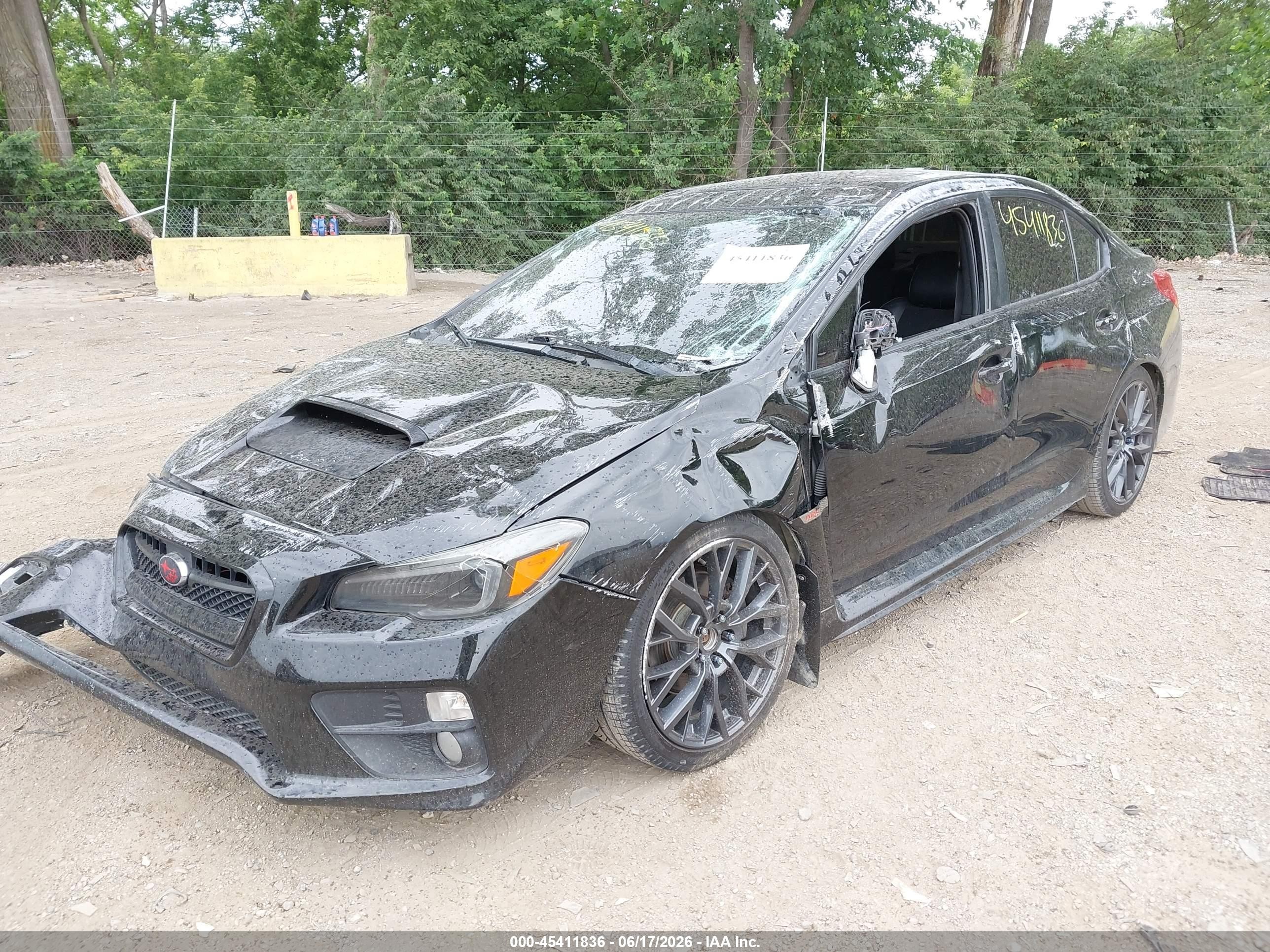 2015 Subaru Wrx Limited Black vin: JF1VA1J60F9817684