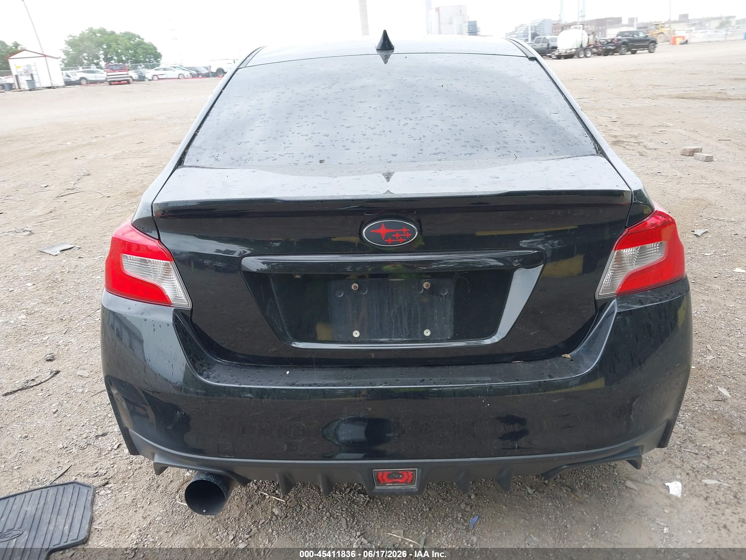 2015 Subaru Wrx Limited Black vin: JF1VA1J60F9817684