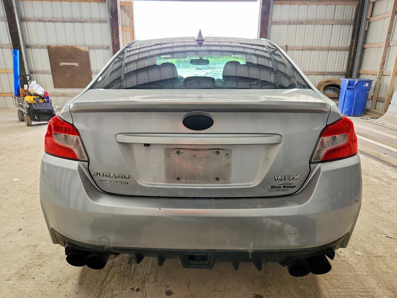 2015 Subaru Wrx Limited Silver vin: JF1VA1J62F8810404