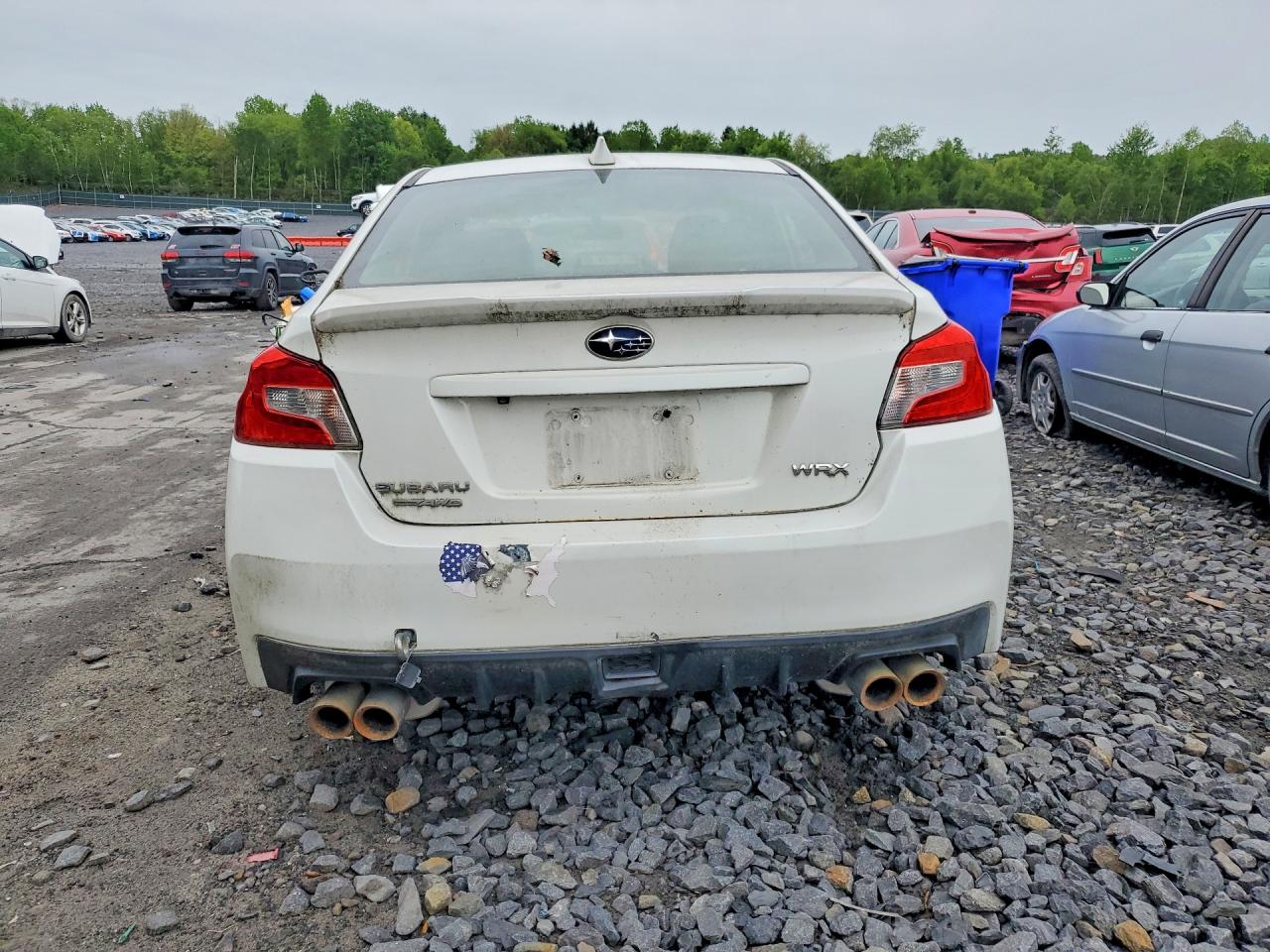 2015 Subaru Wrx Limited White vin: JF1VA1J63F9812401