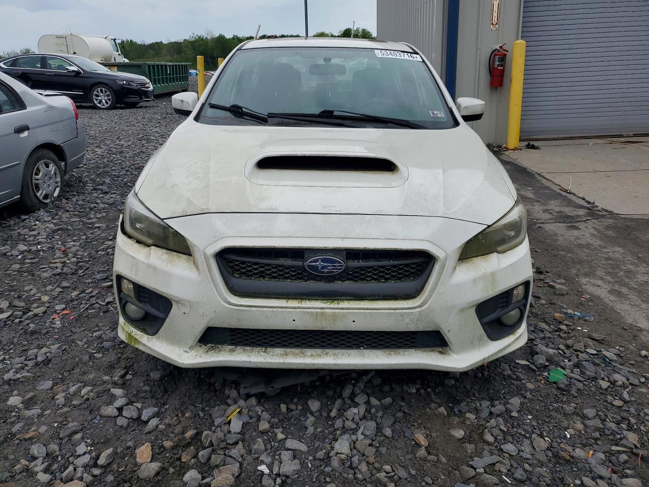 2015 Subaru Wrx Limited White vin: JF1VA1J63F9812401