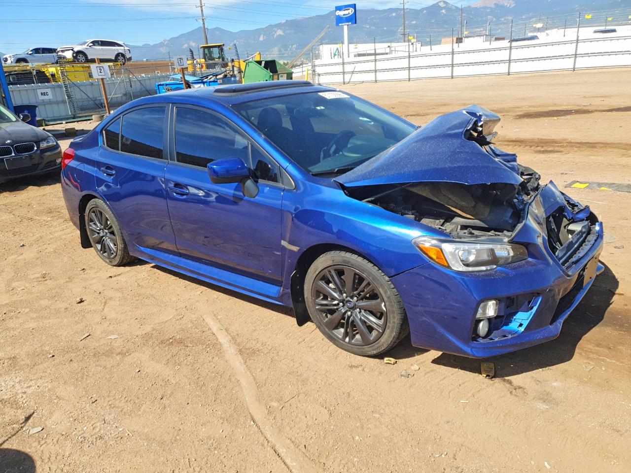 2015 Subaru Wrx Limited Blue vin: JF1VA1J64F9814741