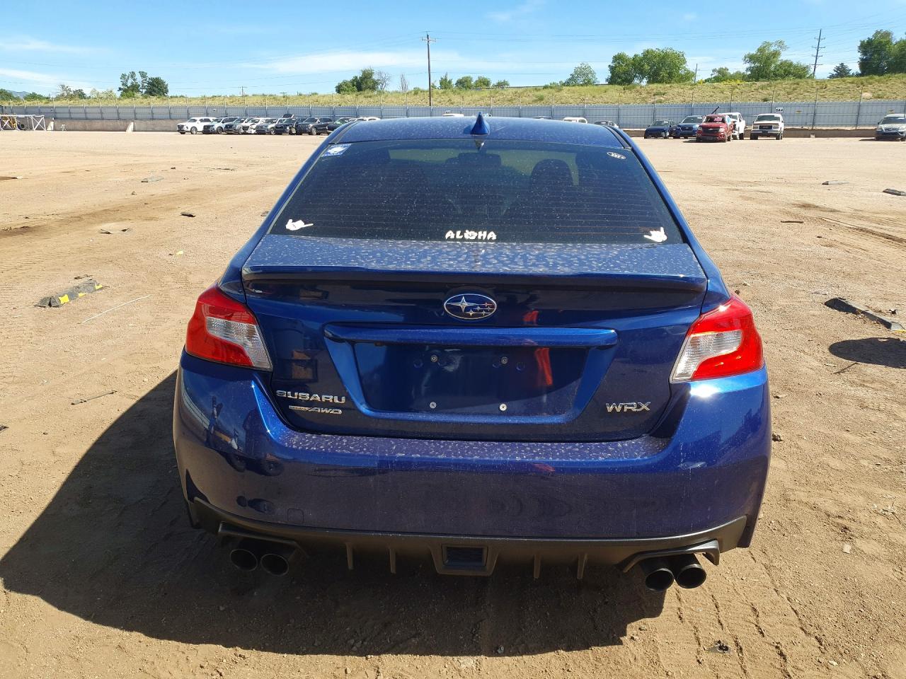 2015 Subaru Wrx Limited Blue vin: JF1VA1J64F9814741