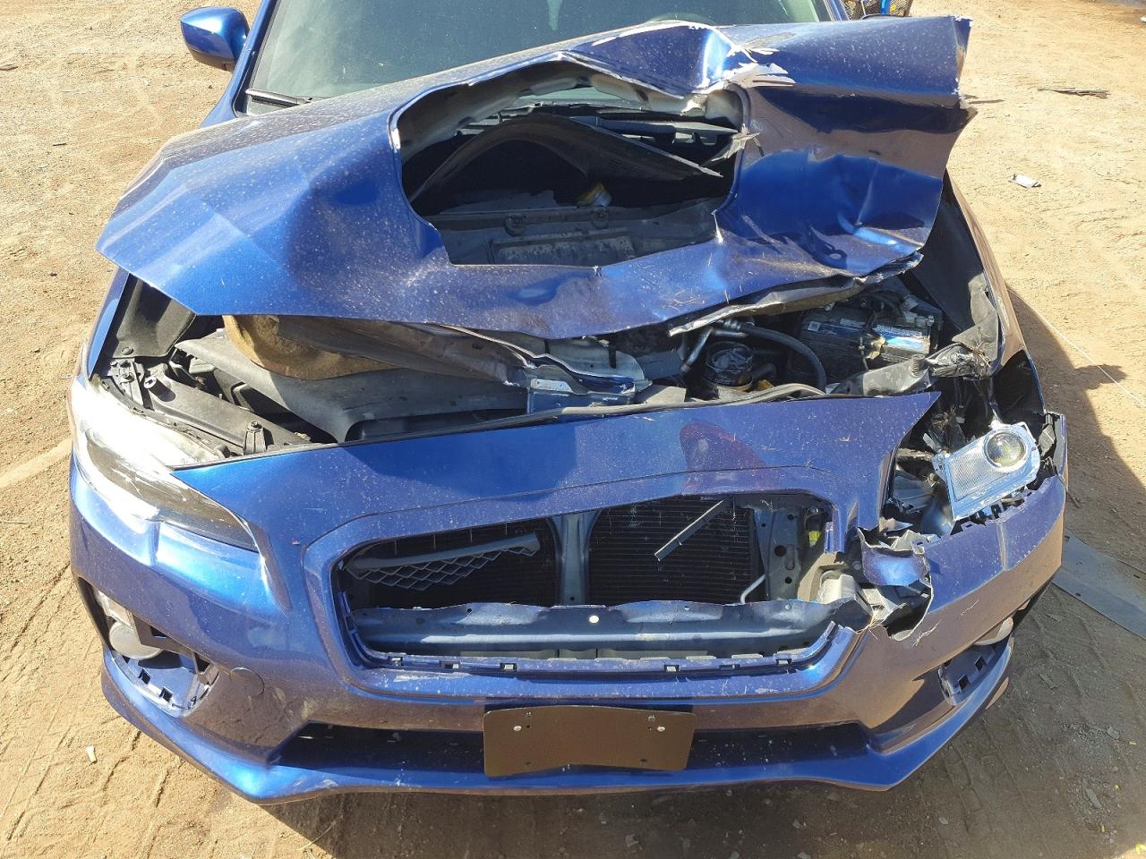 2015 Subaru Wrx Limited Blue vin: JF1VA1J64F9814741