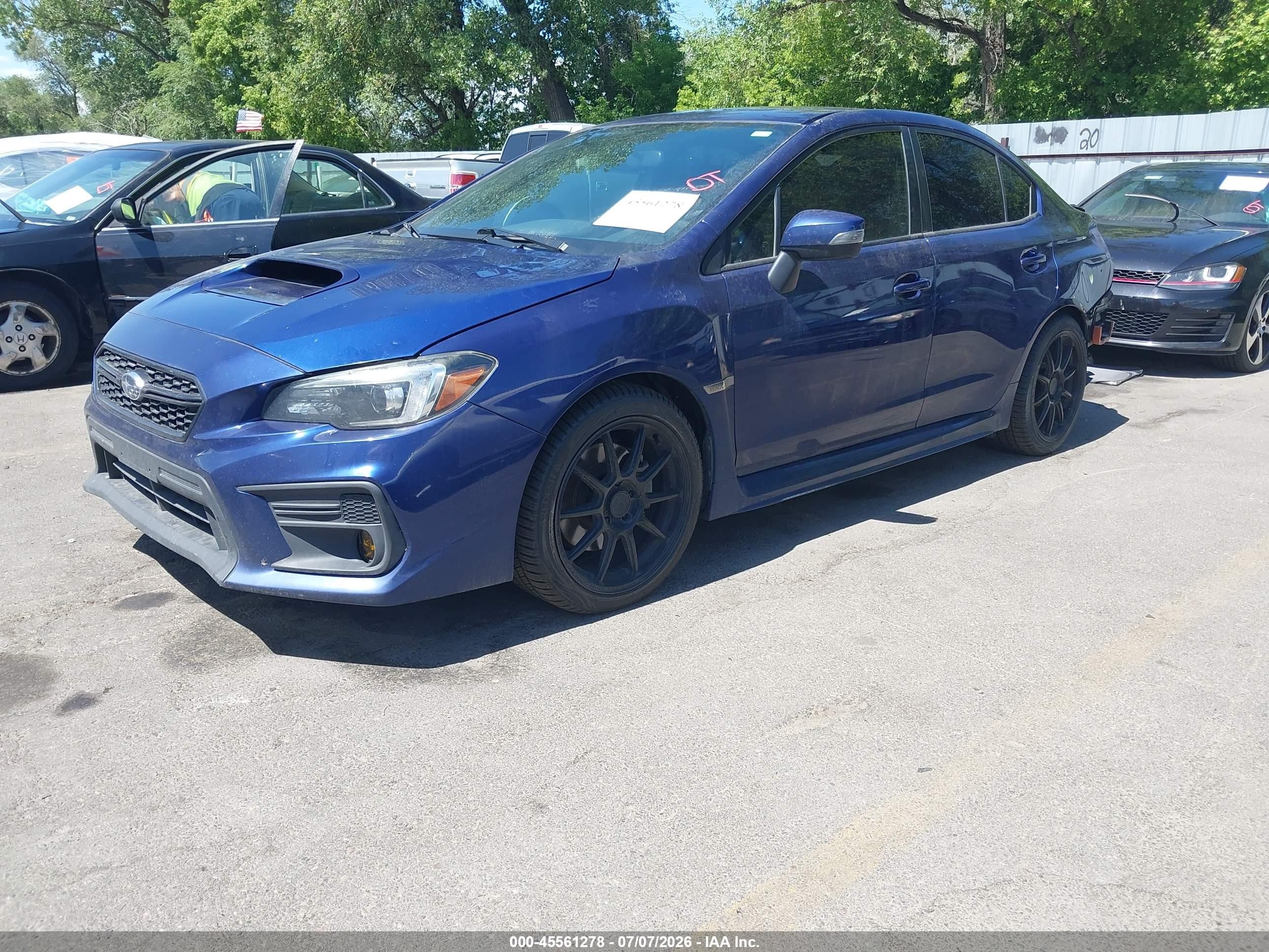 2019 Subaru Wrx Limited Синий vin: JF1VA1J64K9812384