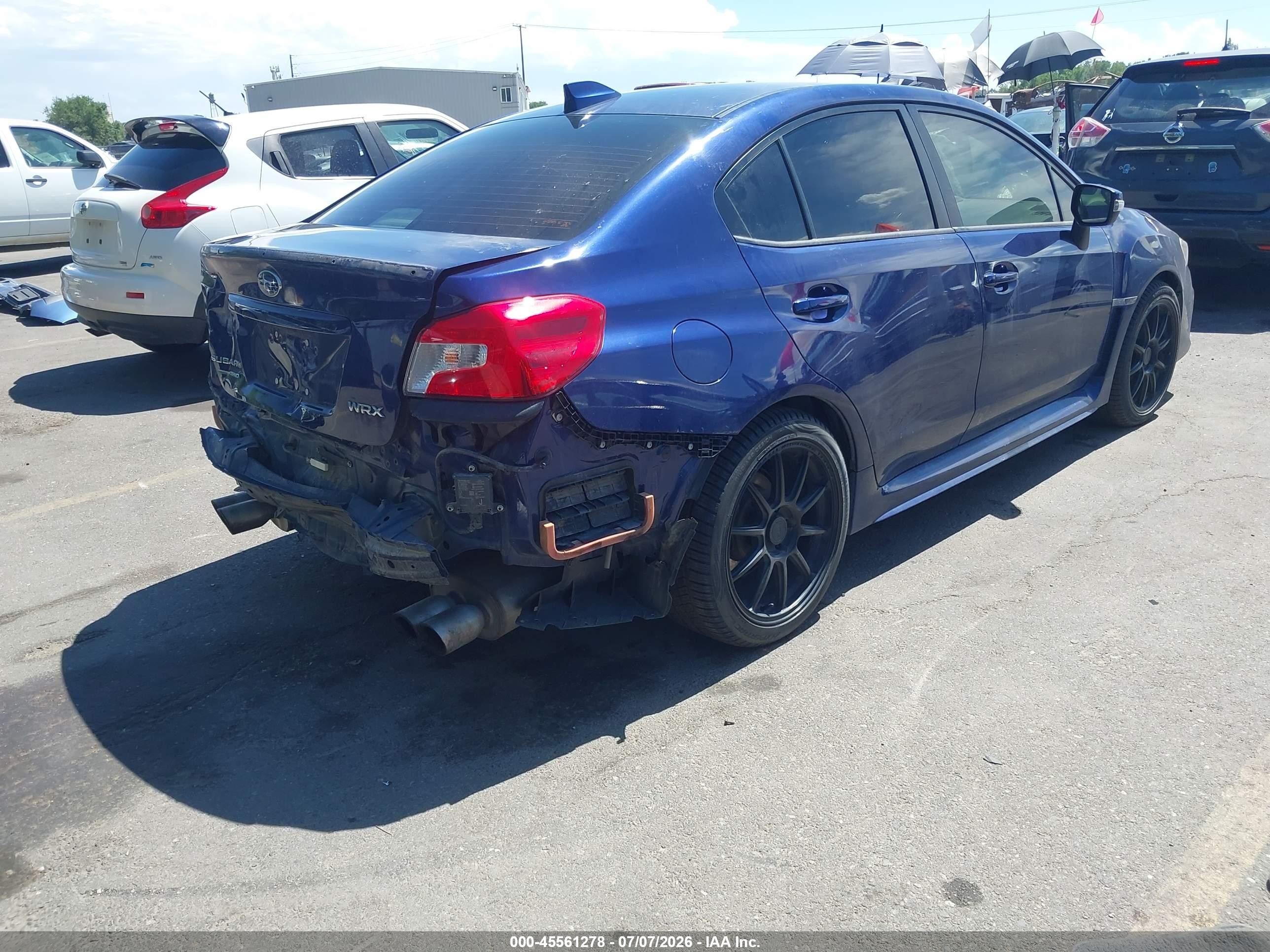 2019 Subaru Wrx Limited Синий vin: JF1VA1J64K9812384