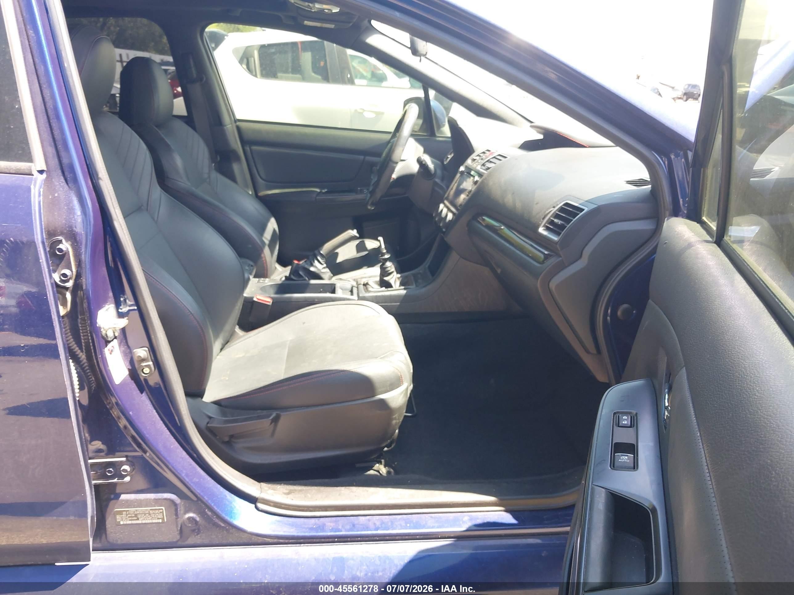 2019 Subaru Wrx Limited Синий vin: JF1VA1J64K9812384