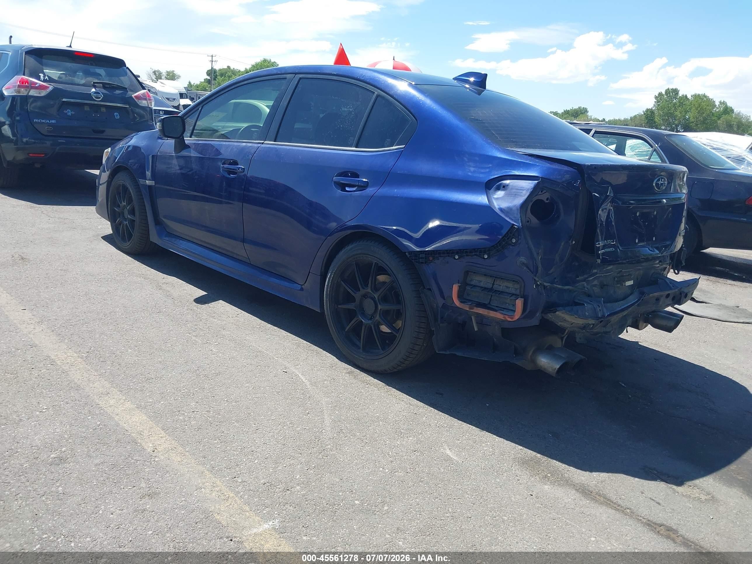 2019 Subaru Wrx Limited Синий vin: JF1VA1J64K9812384