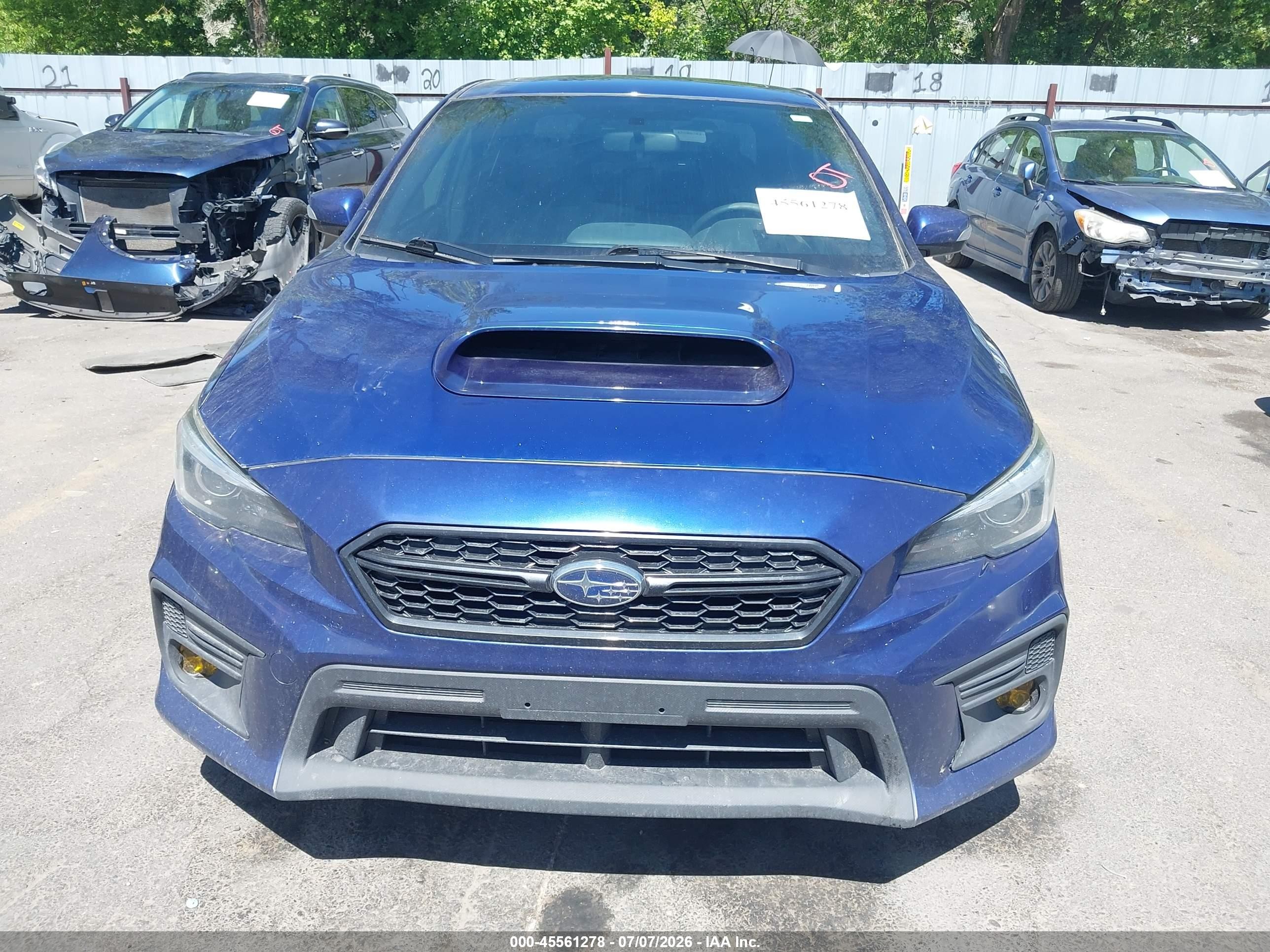 2019 Subaru Wrx Limited Синий vin: JF1VA1J64K9812384