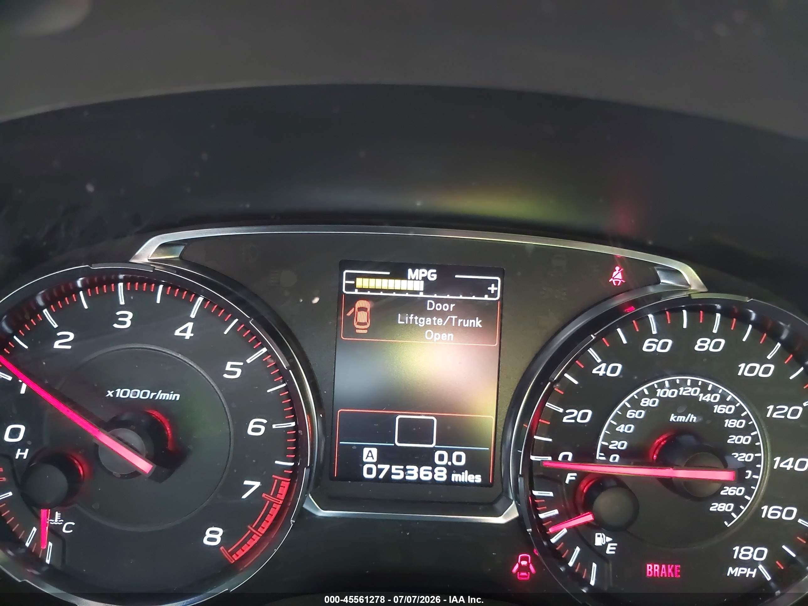 2019 Subaru Wrx Limited Синий vin: JF1VA1J64K9812384