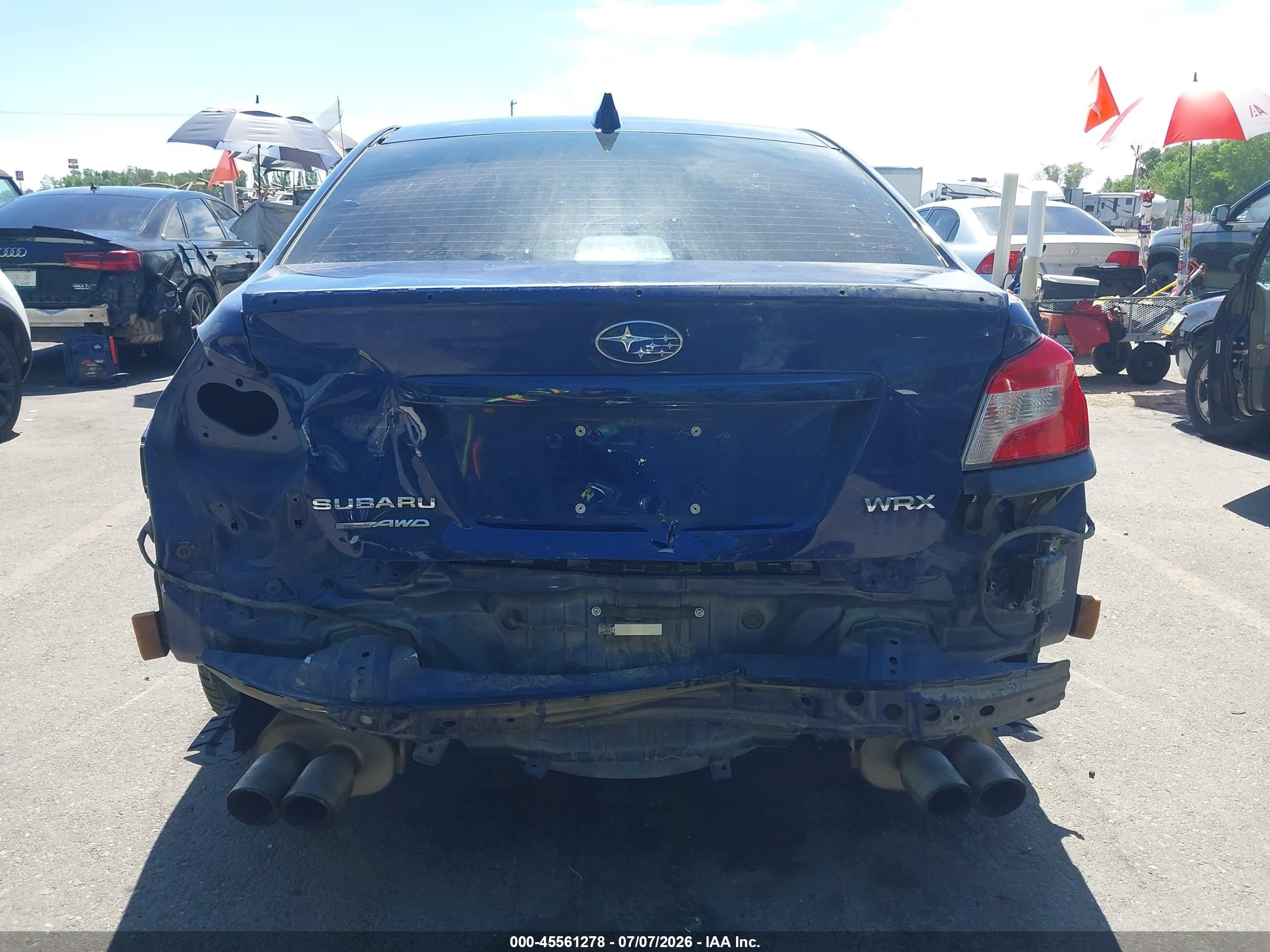 2019 Subaru Wrx Limited Синий vin: JF1VA1J64K9812384