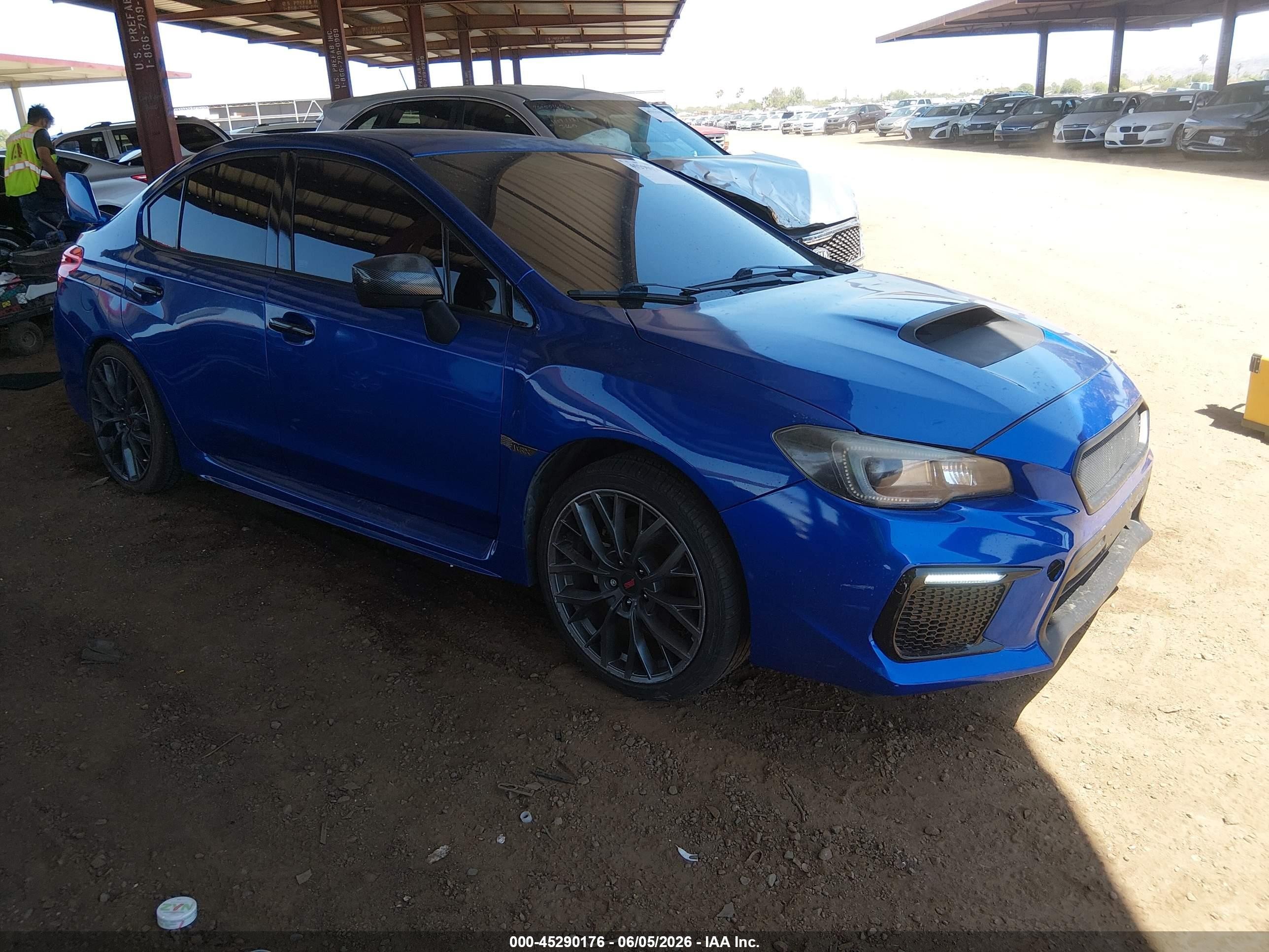 2015 Subaru Wrx Limited Blue vin: JF1VA1J65F8835538