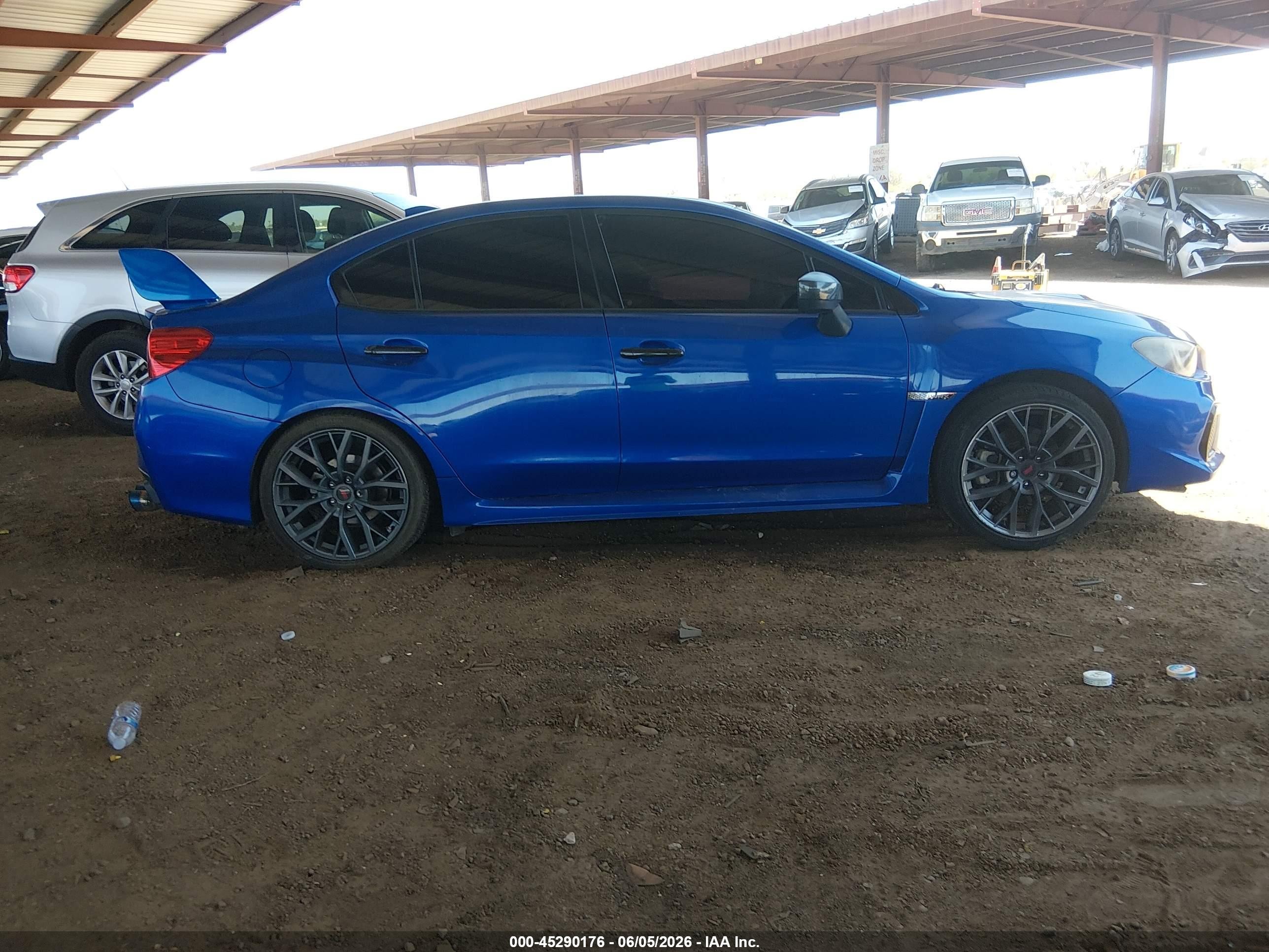 2015 Subaru Wrx Limited Blue vin: JF1VA1J65F8835538