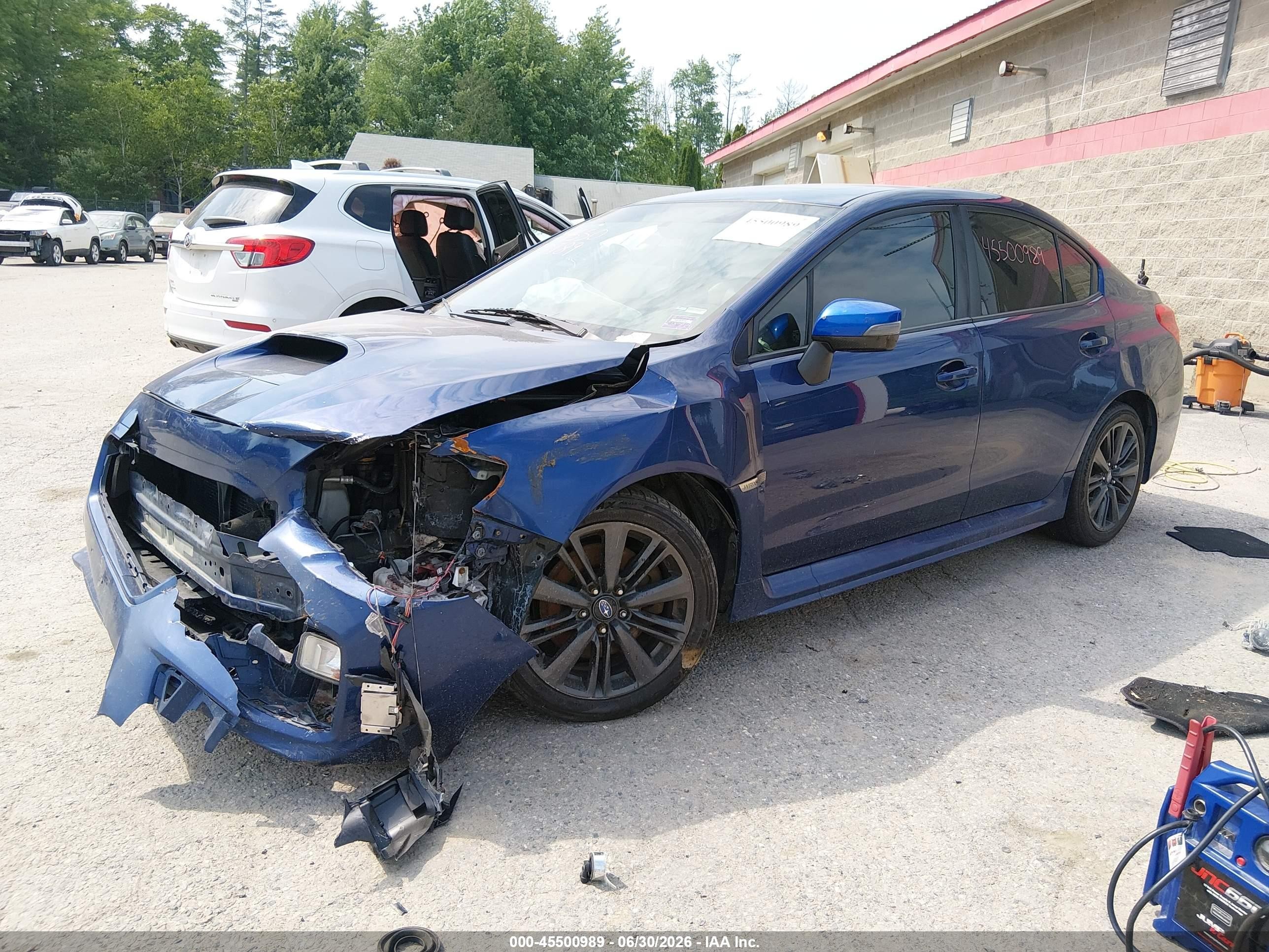 2015 Subaru Wrx Limited Blue vin: JF1VA1J65F9809158