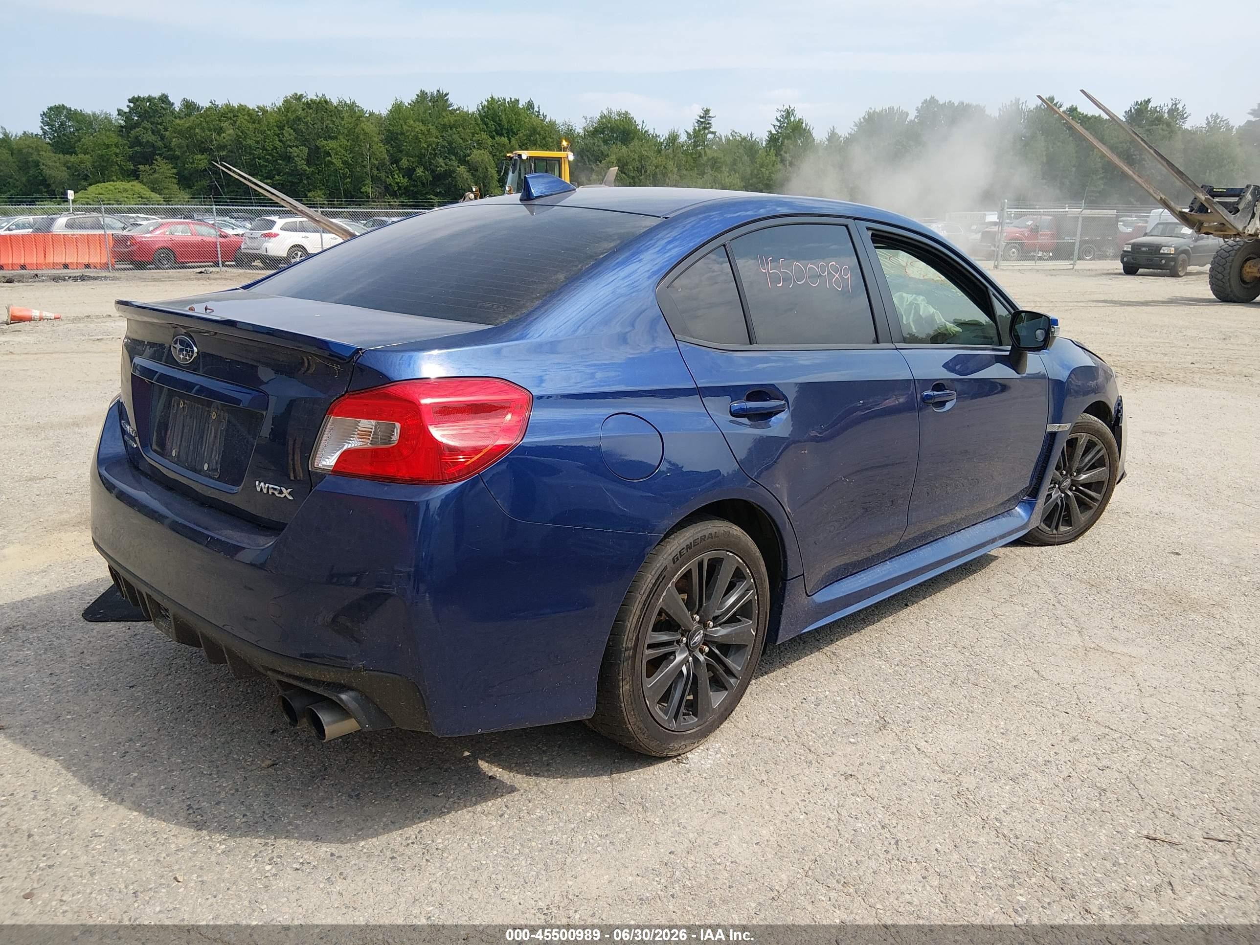 2015 Subaru Wrx Limited Blue vin: JF1VA1J65F9809158