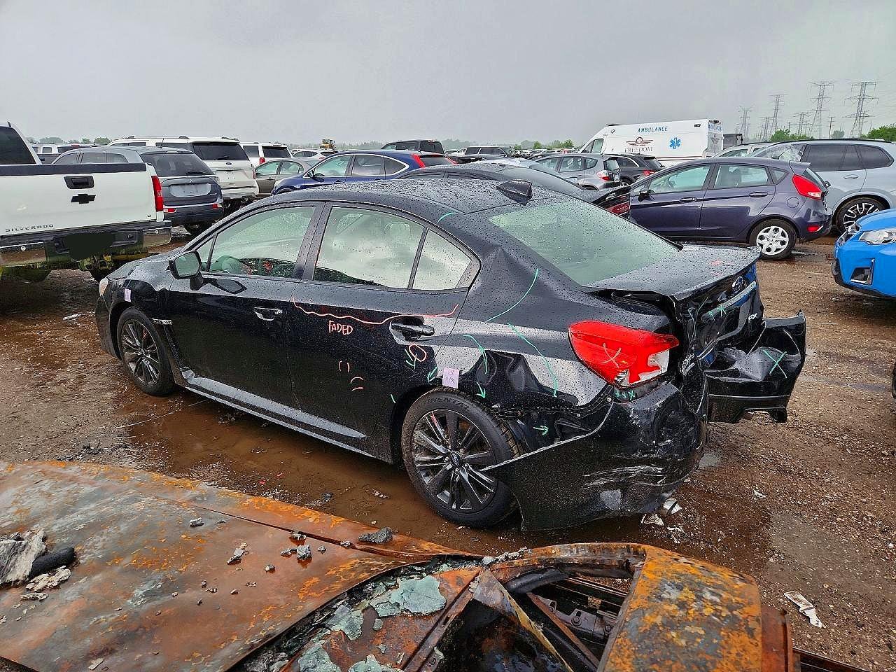 2015 Subaru Wrx Limited Black vin: JF1VA1J65F9822301