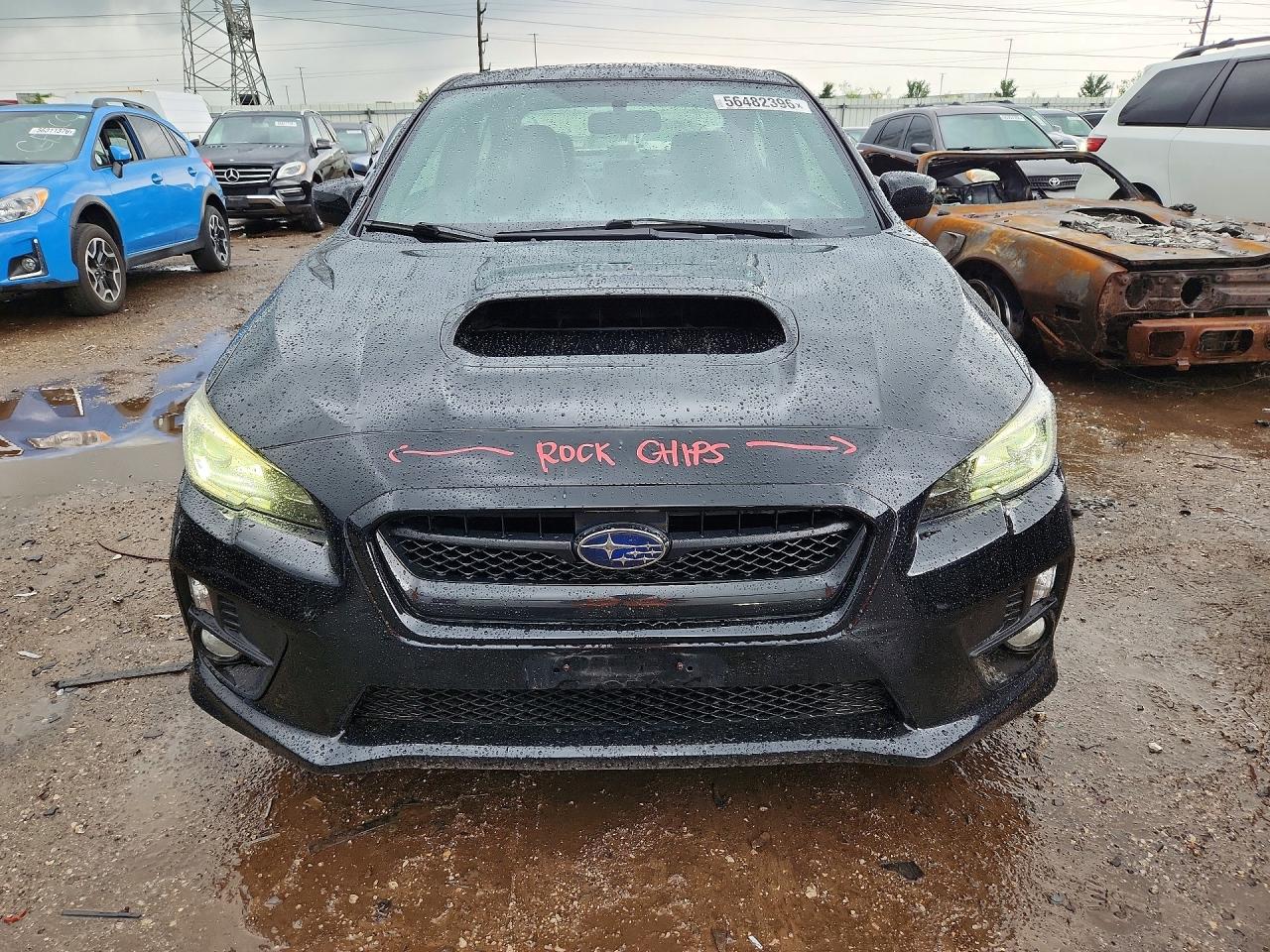 2015 Subaru Wrx Limited Black vin: JF1VA1J65F9822301