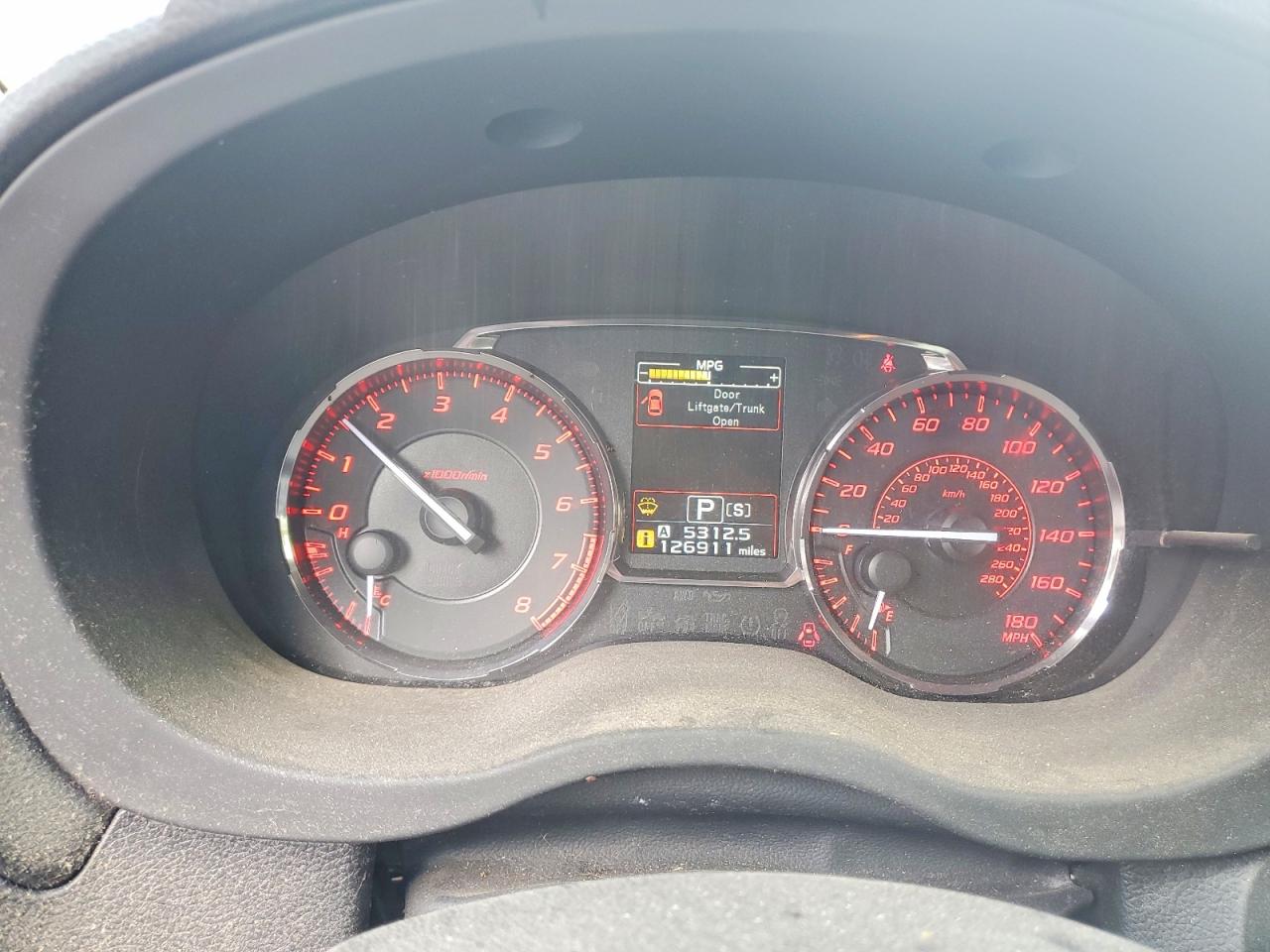 2015 Subaru Wrx Limited Black vin: JF1VA1J66F8813502