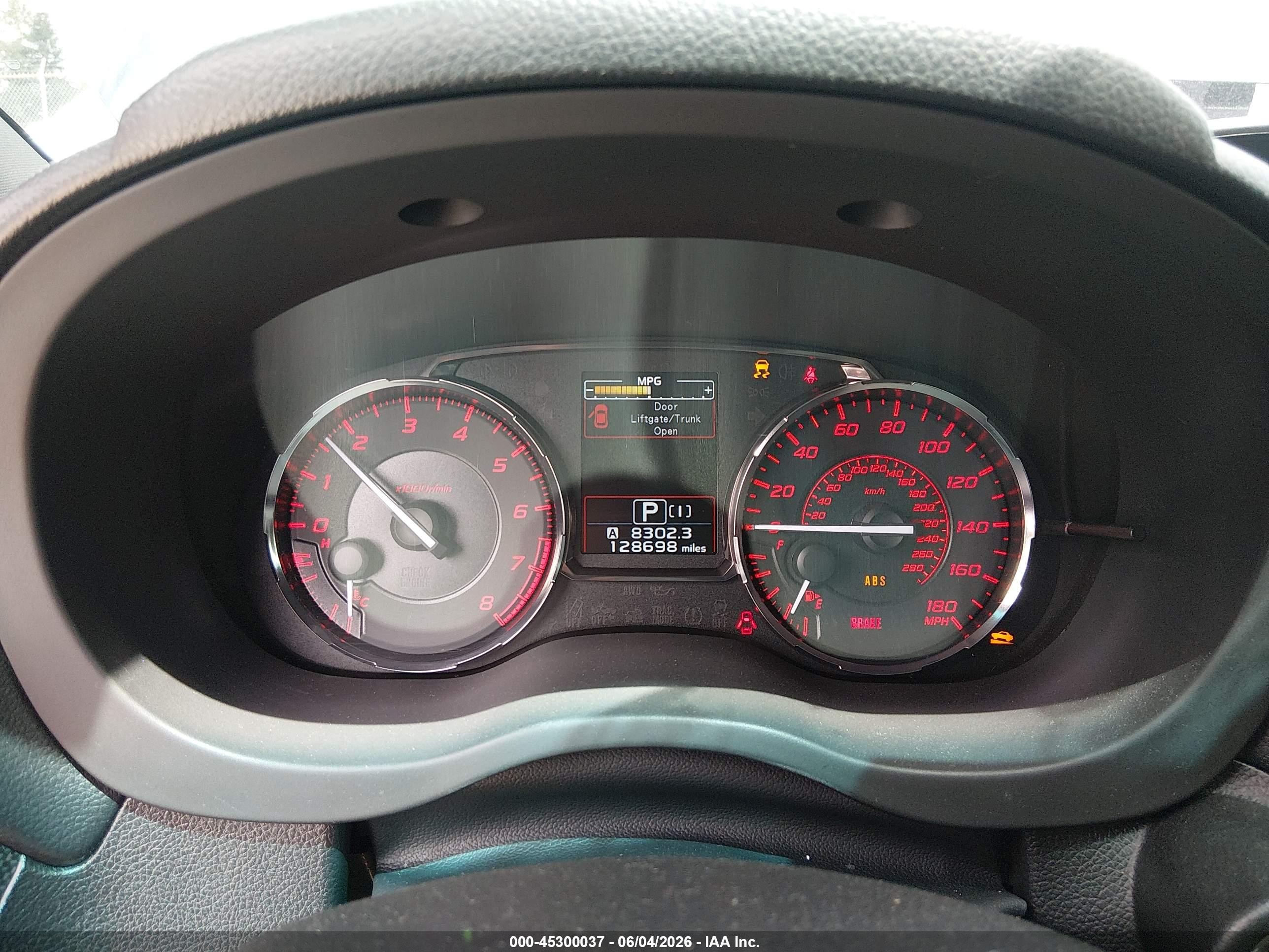 2015 Subaru Wrx Limited Серый vin: JF1VA1J67F8812178