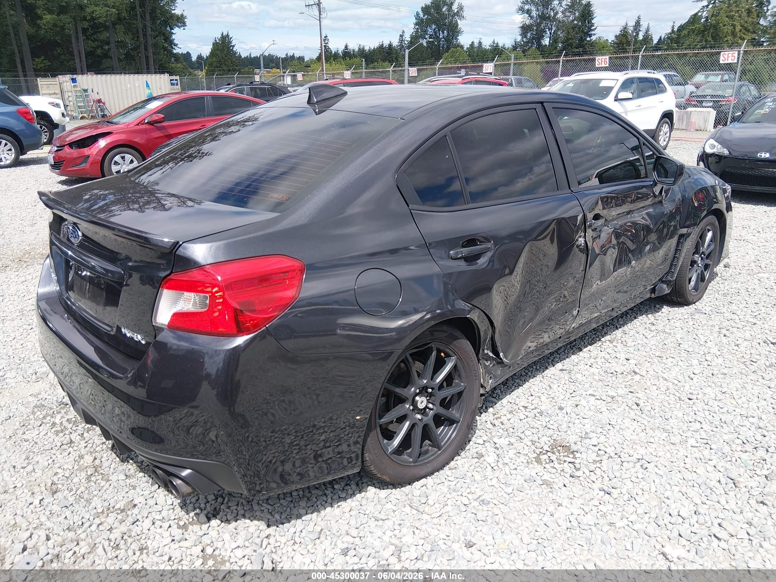 2015 Subaru Wrx Limited Серый vin: JF1VA1J67F8812178