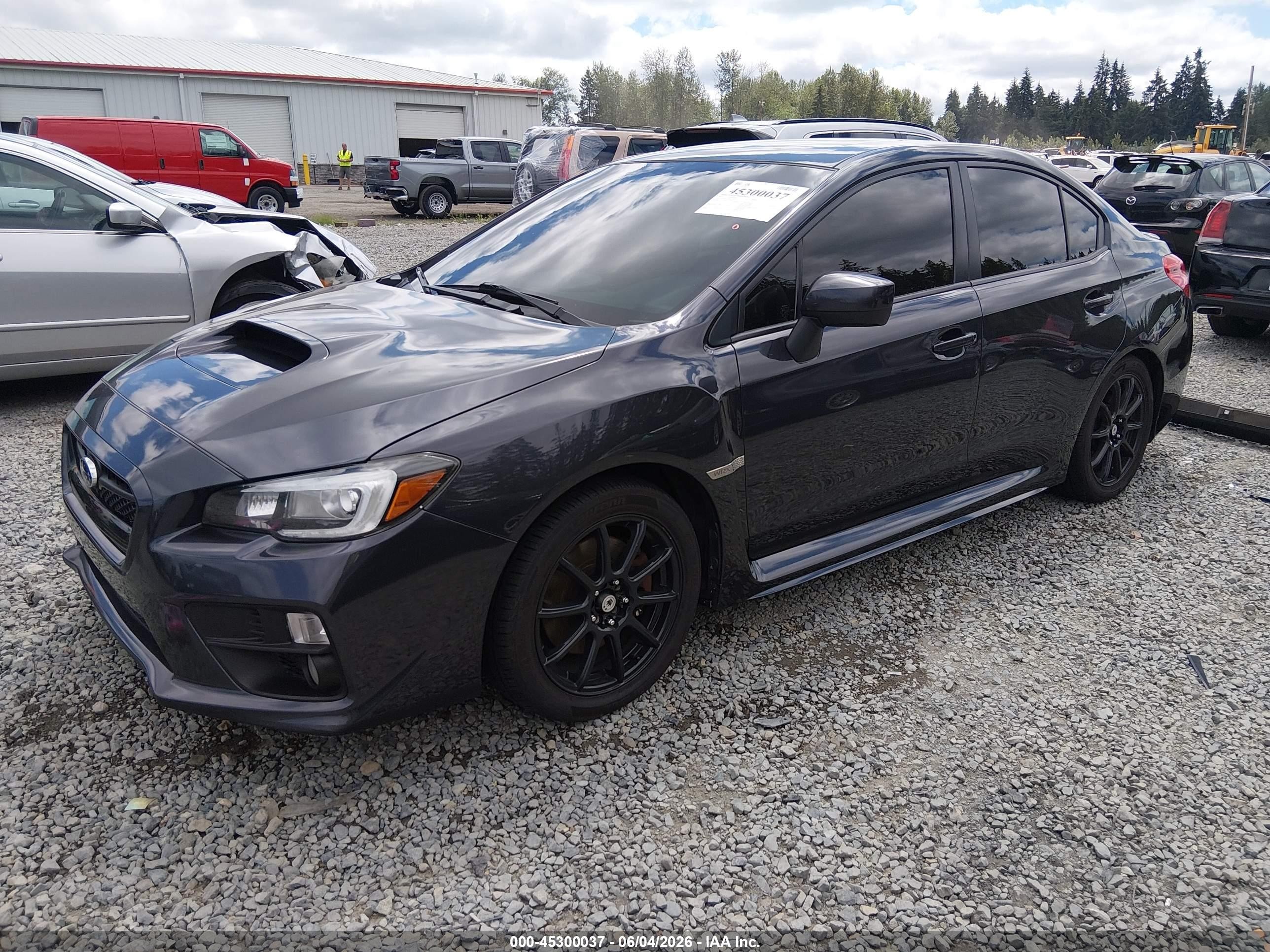 2015 Subaru Wrx Limited Серый vin: JF1VA1J67F8812178