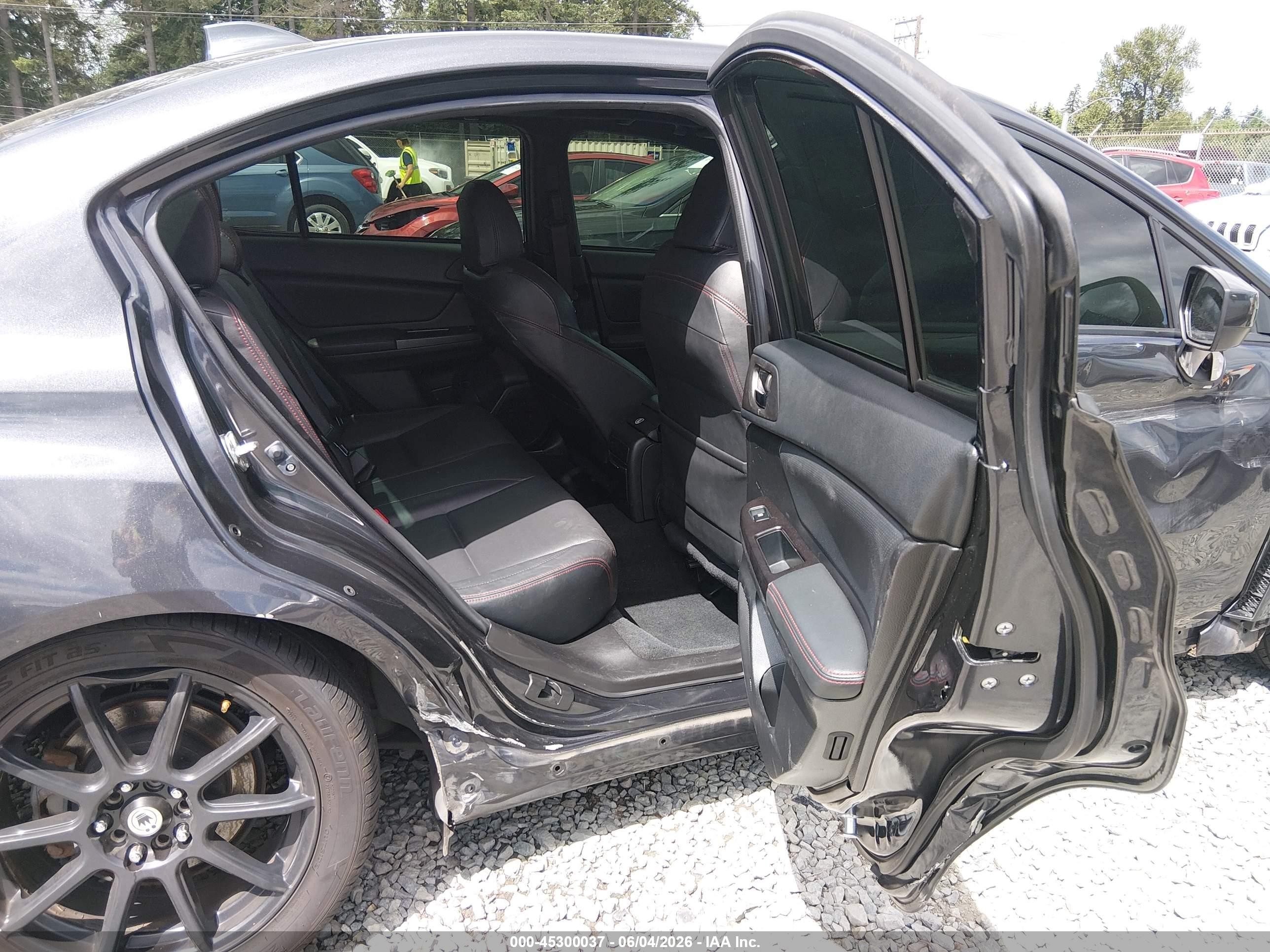 2015 Subaru Wrx Limited Серый vin: JF1VA1J67F8812178