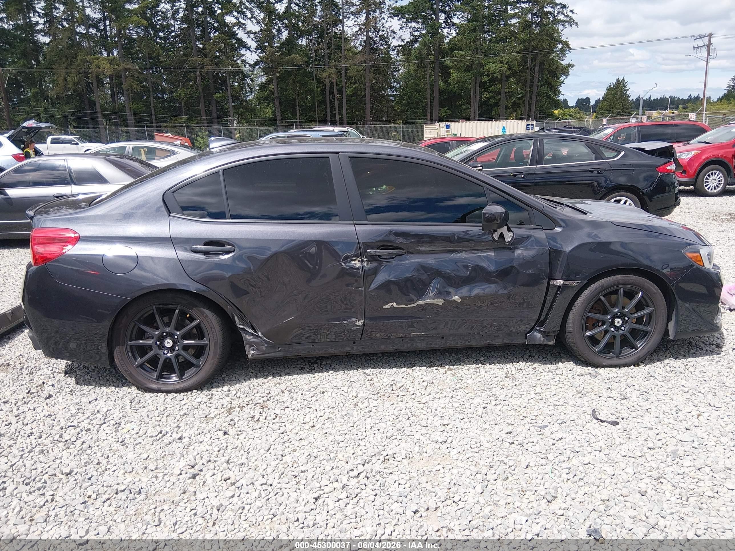 2015 Subaru Wrx Limited Серый vin: JF1VA1J67F8812178