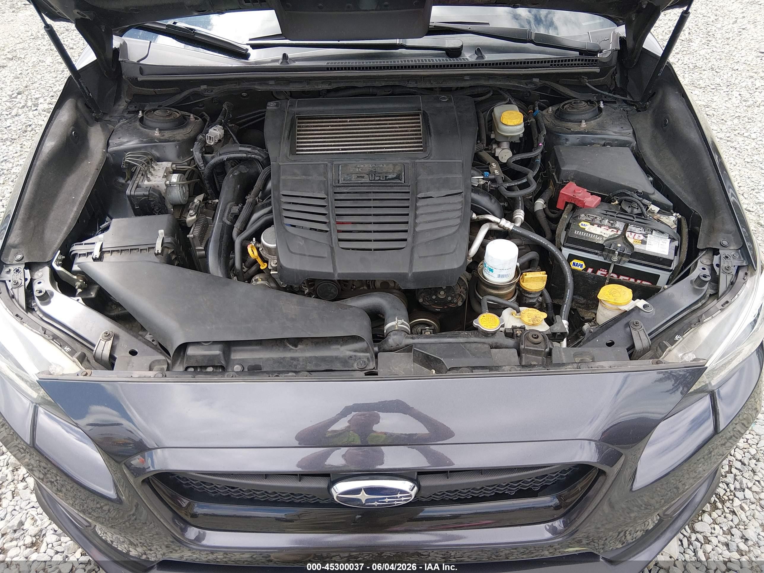 2015 Subaru Wrx Limited Серый vin: JF1VA1J67F8812178