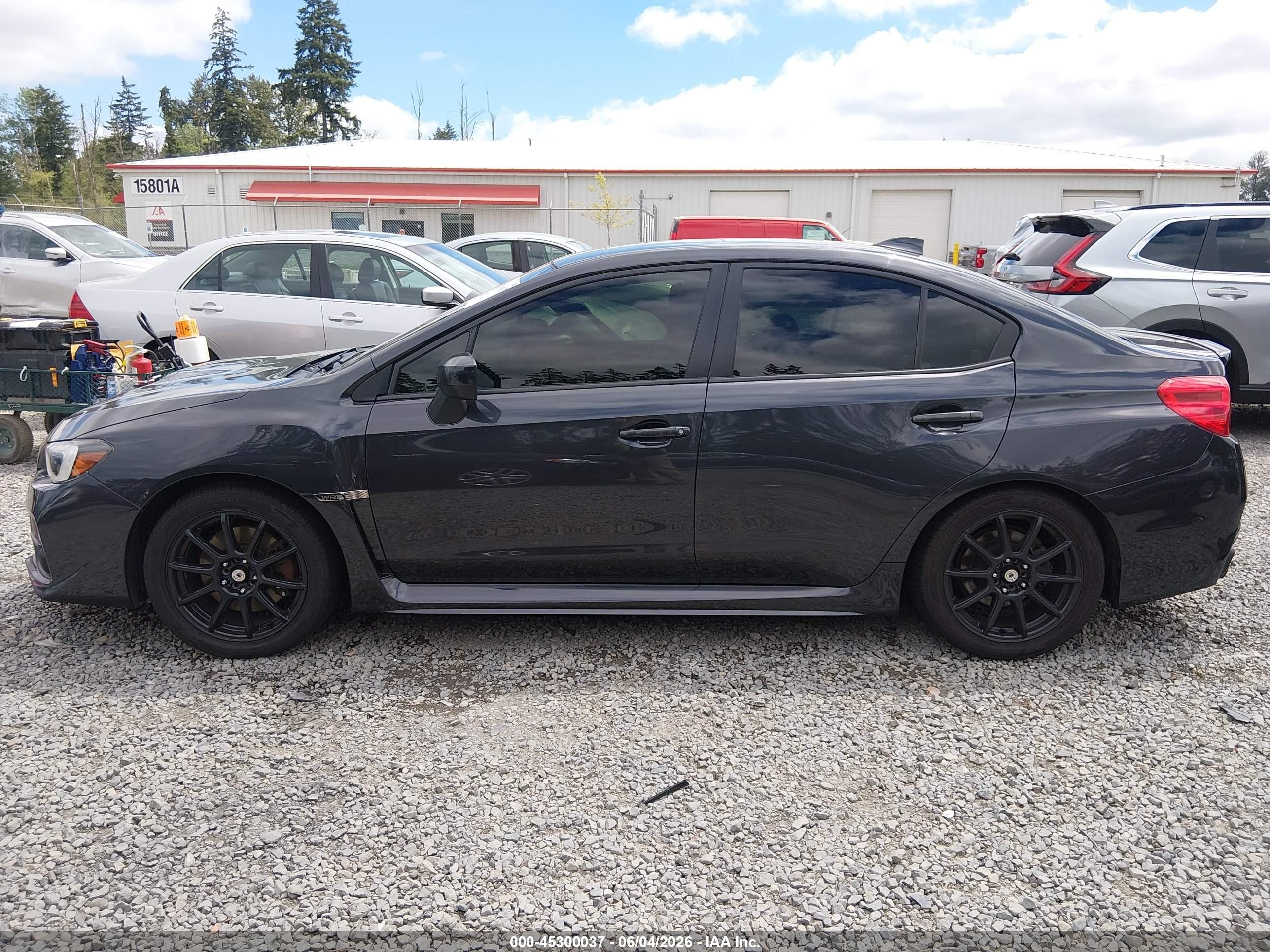 2015 Subaru Wrx Limited Серый vin: JF1VA1J67F8812178