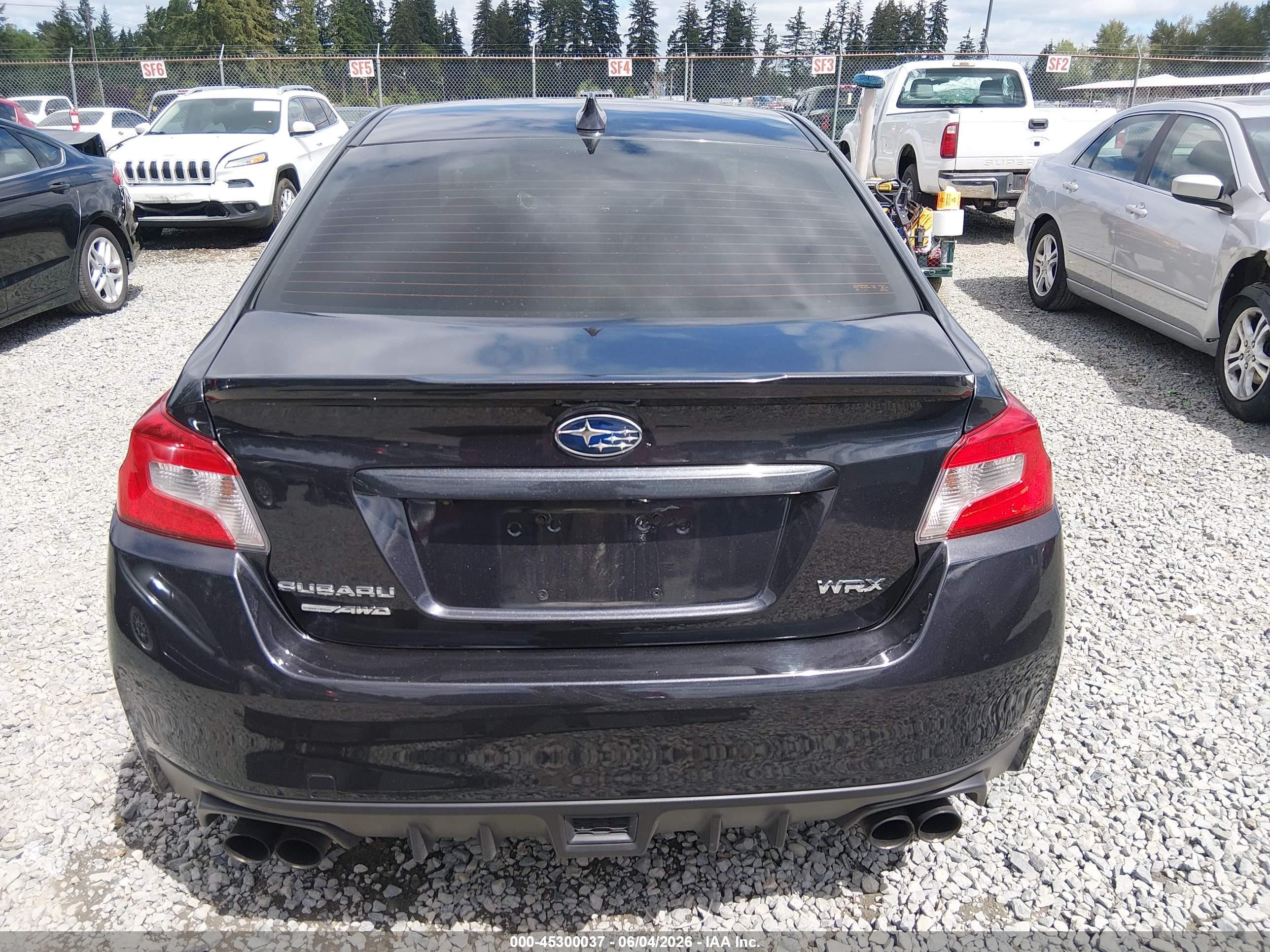 2015 Subaru Wrx Limited Серый vin: JF1VA1J67F8812178