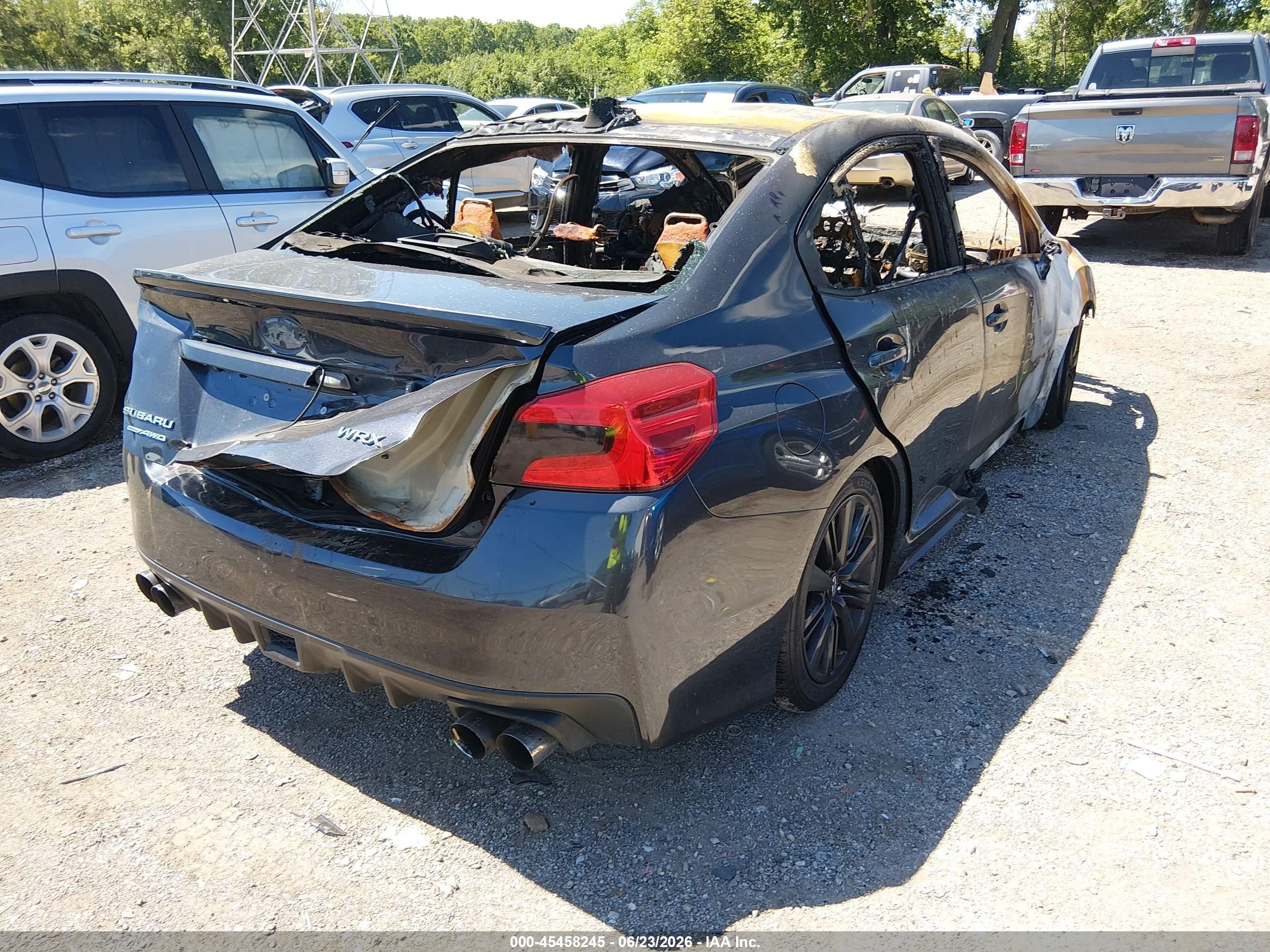 2015 Subaru Wrx Limited Gray vin: JF1VA1J68F8824355
