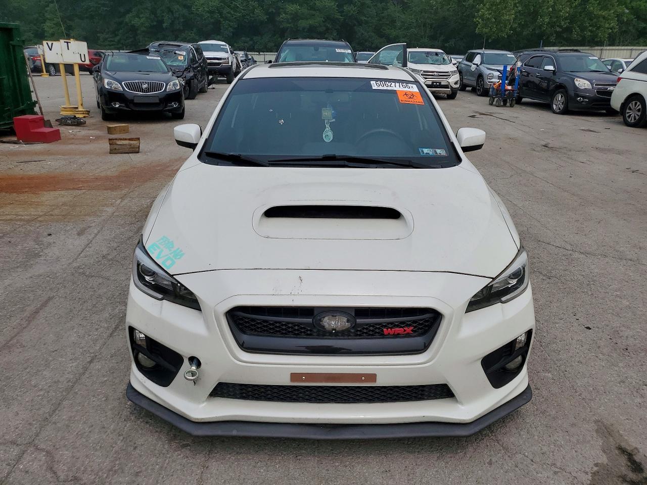 2015 Subaru Wrx Limited White vin: JF1VA1J69F9812919