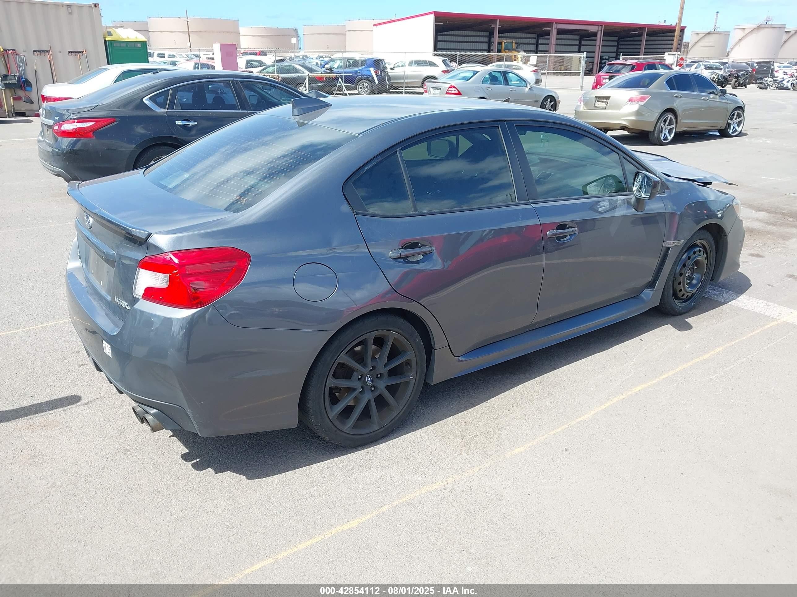 2020 Subaru Wrx Limited Gray vin: JF1VA1N66L8804059