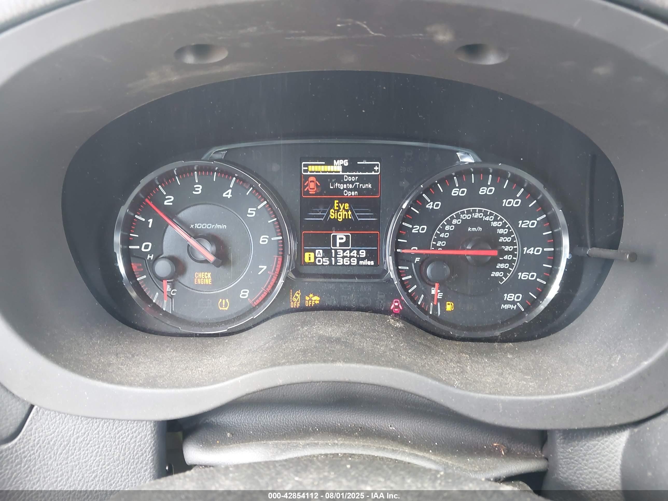 2020 Subaru Wrx Limited Gray vin: JF1VA1N66L8804059