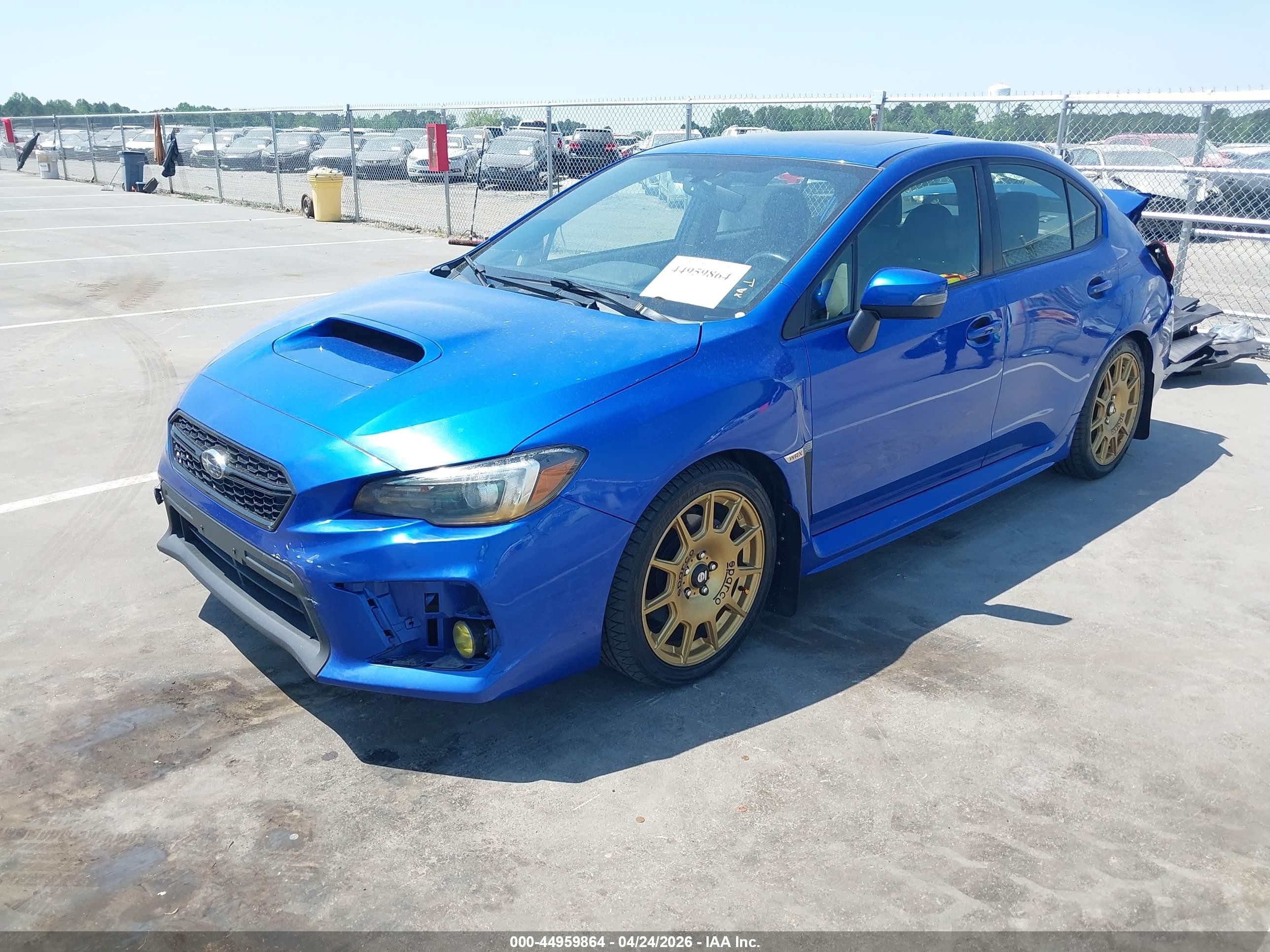 2020 Subaru Wrx Limited Blue vin: JF1VA1P62L8807893