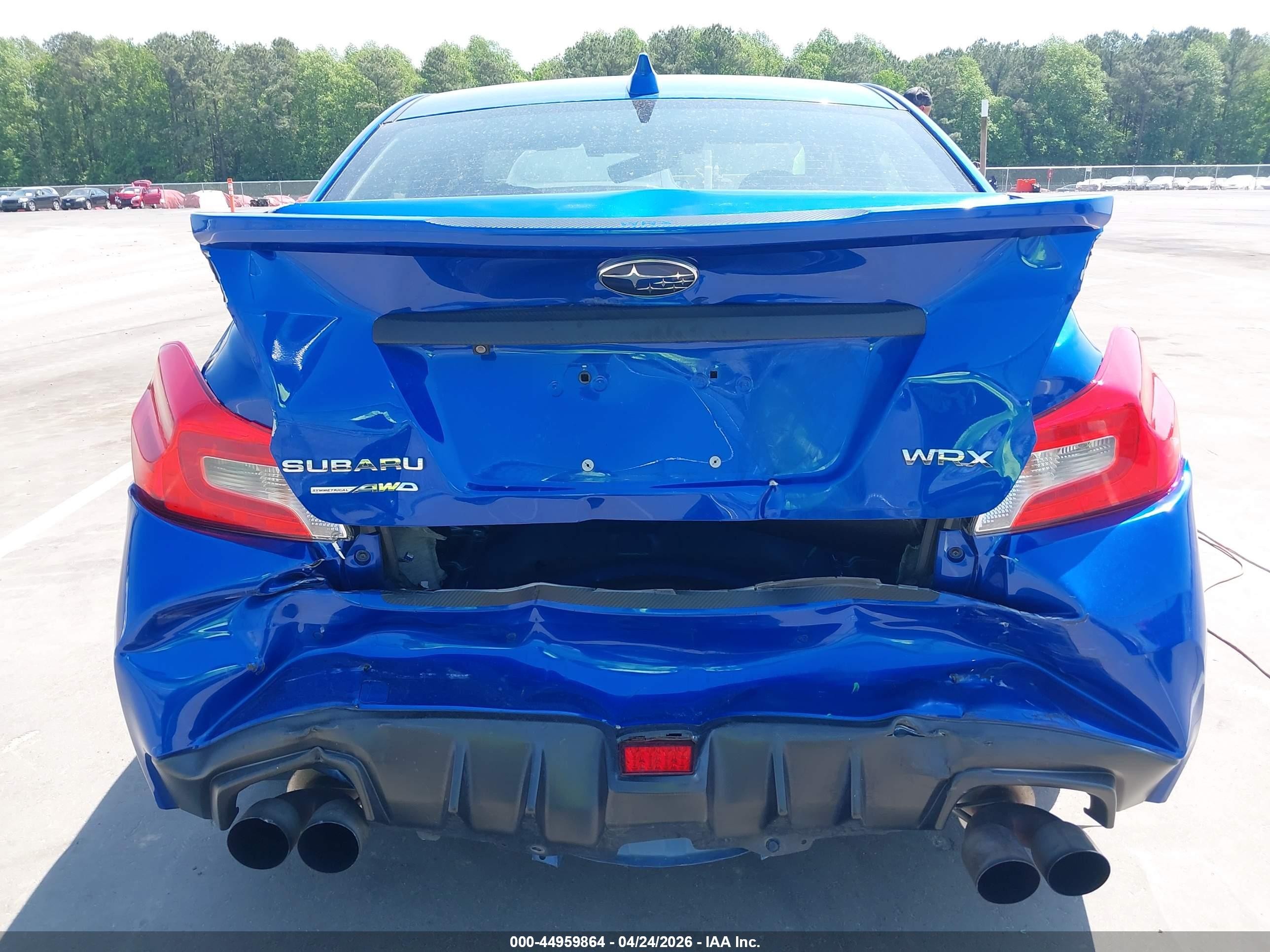 2020 Subaru Wrx Limited Blue vin: JF1VA1P62L8807893