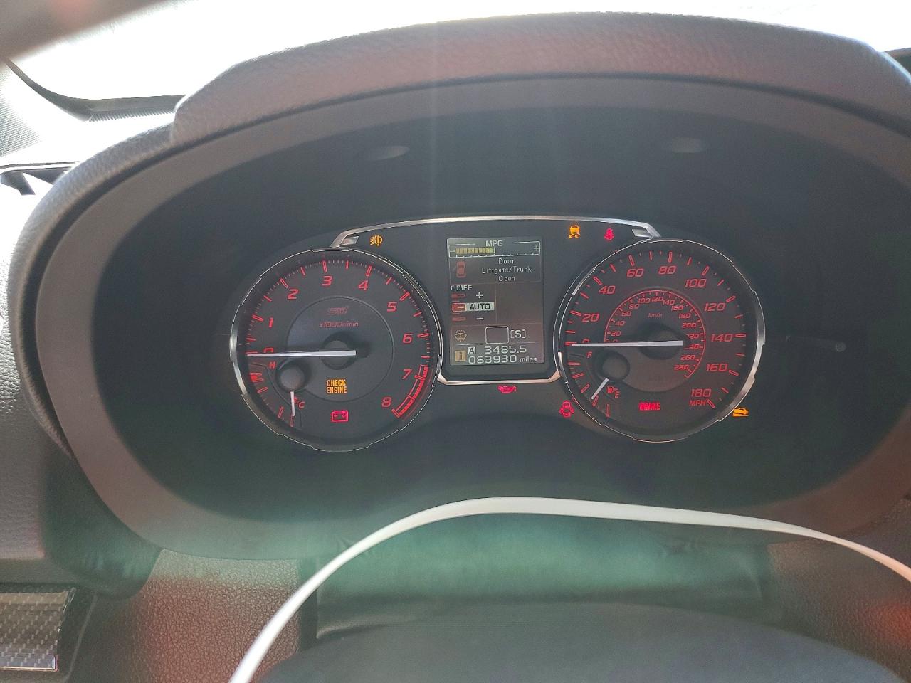 2015 Subaru Wrx Sti Charcoal vin: JF1VA2L60F9810043