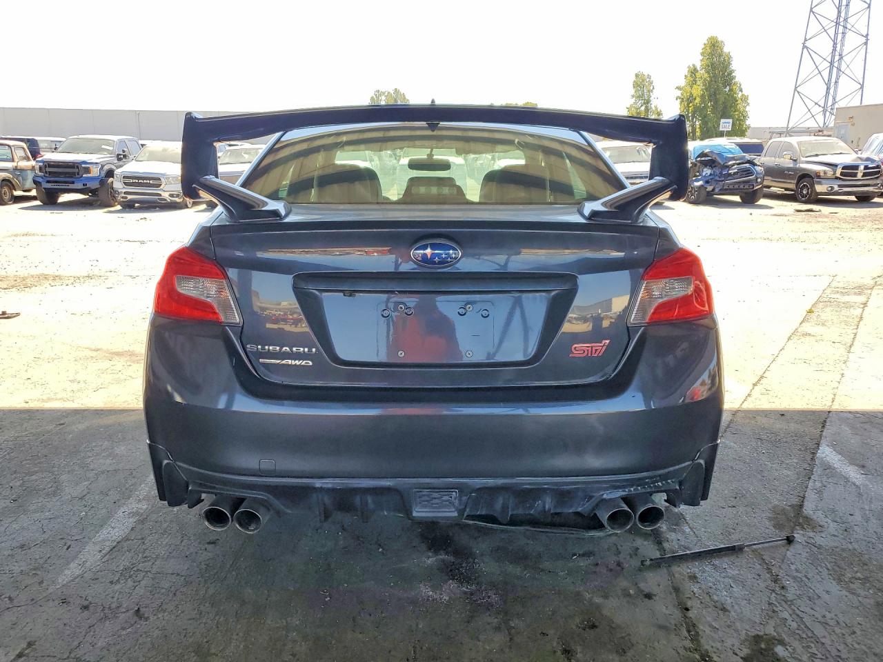 2015 Subaru Wrx Sti Charcoal vin: JF1VA2L60F9810043